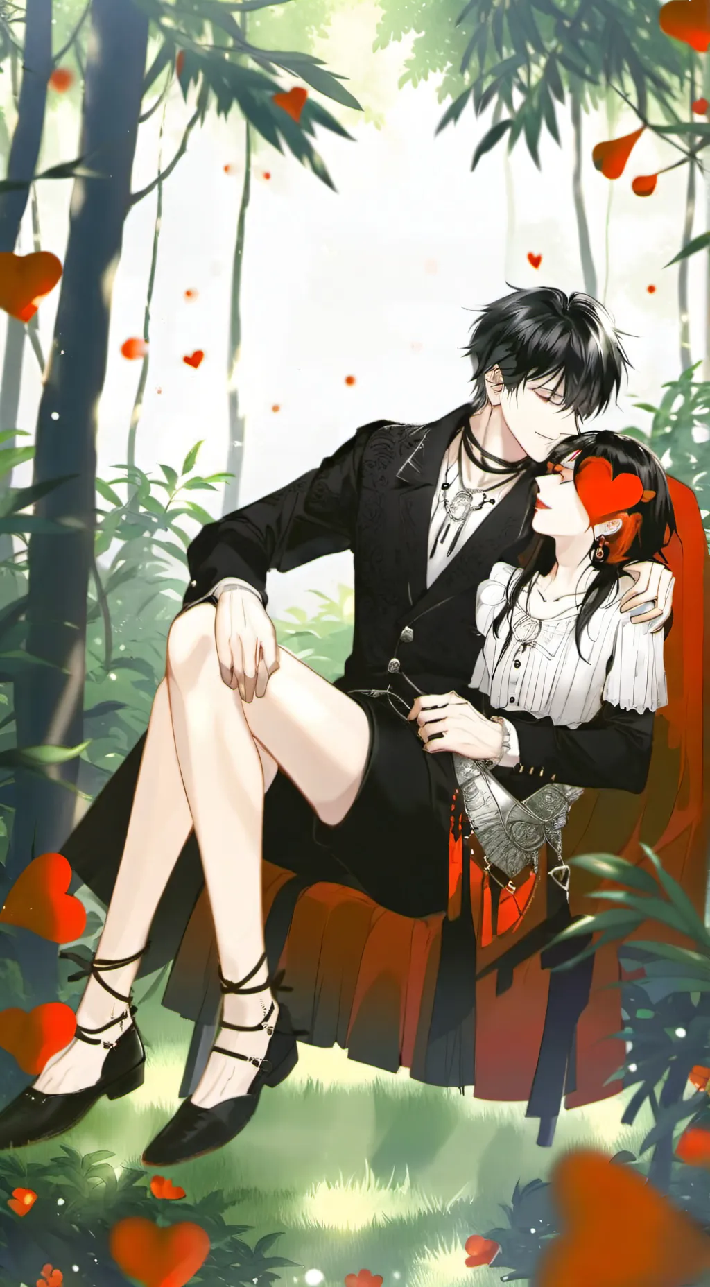 ai character: Gojo x Utahime :3 background