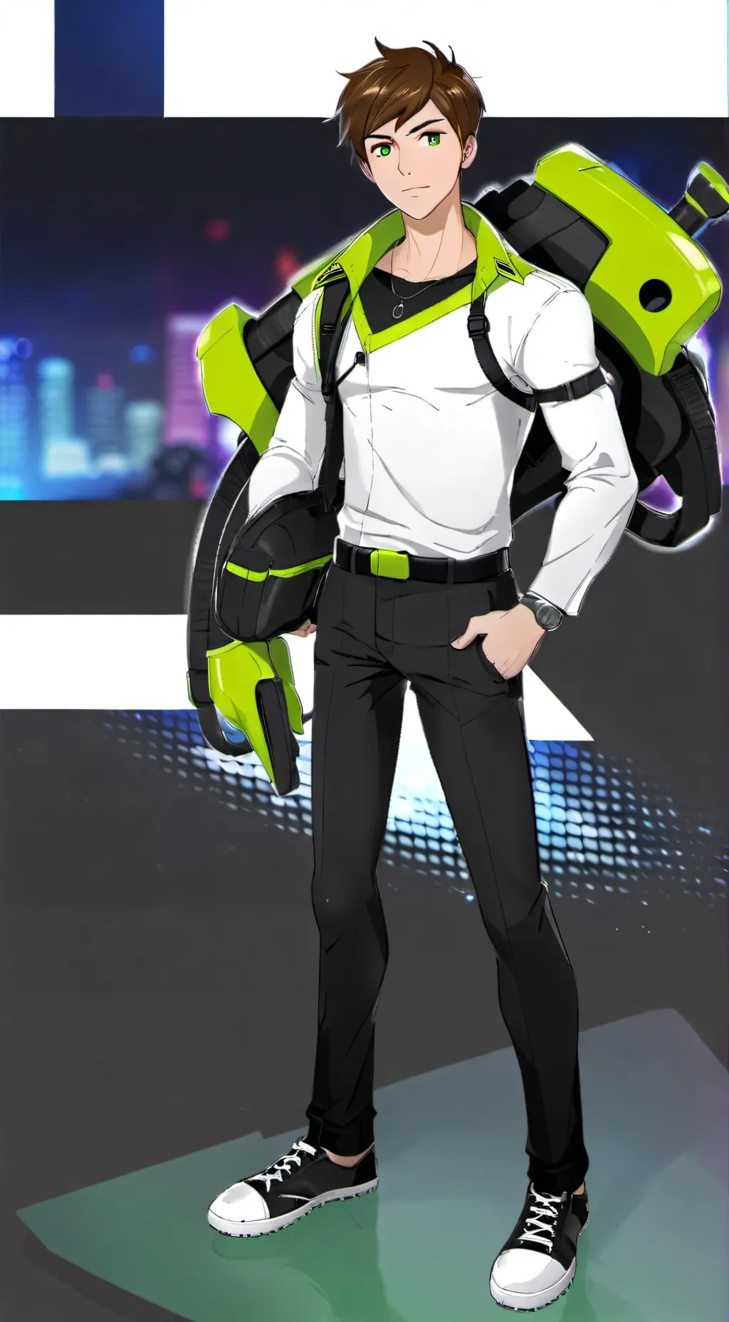 ai character: Ben 10 background