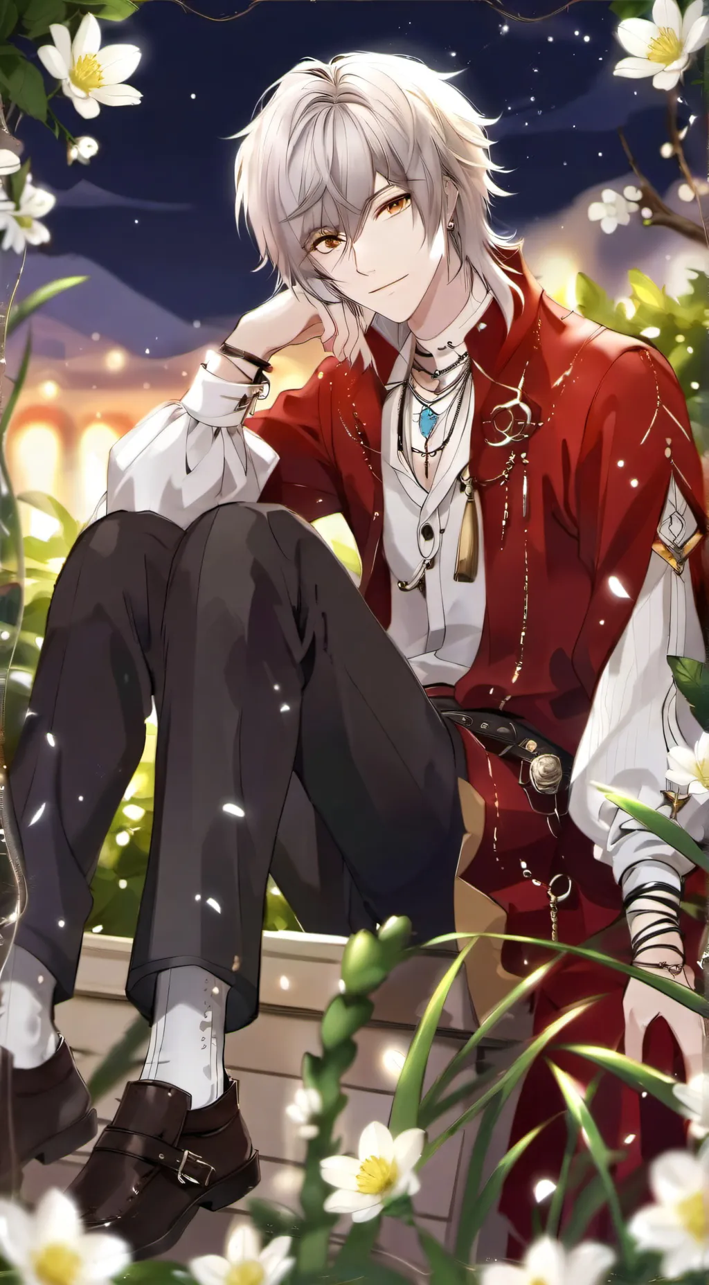 ai character: Silver  background