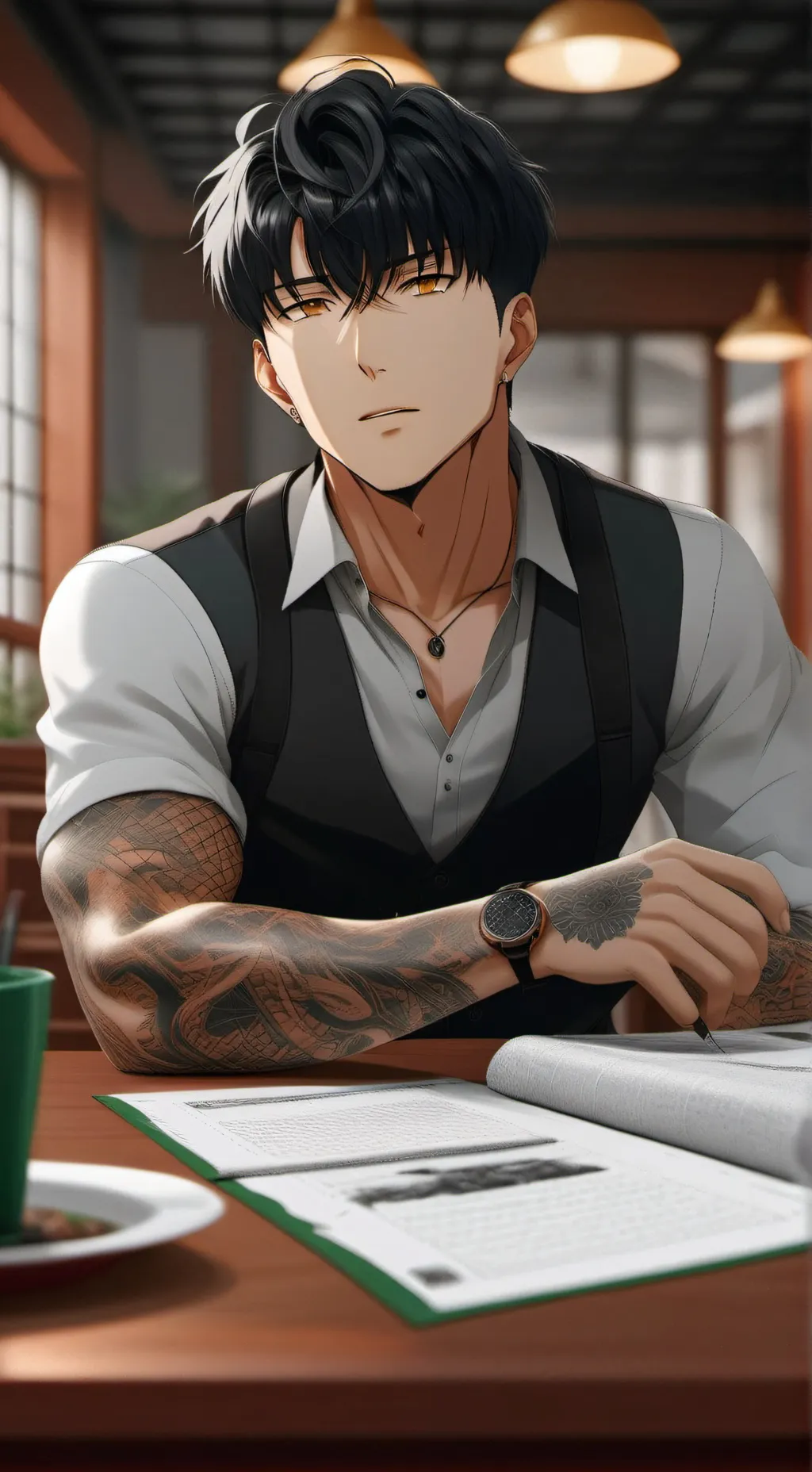 ai character: Asher background