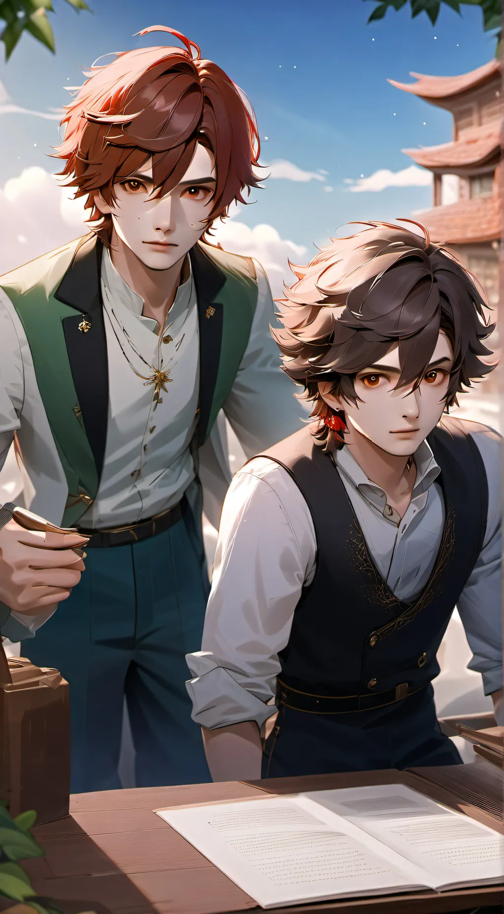 ai character: Last day of school background