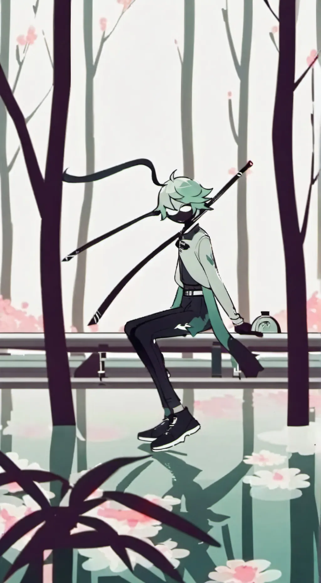 ai character: Mr Scizz  background