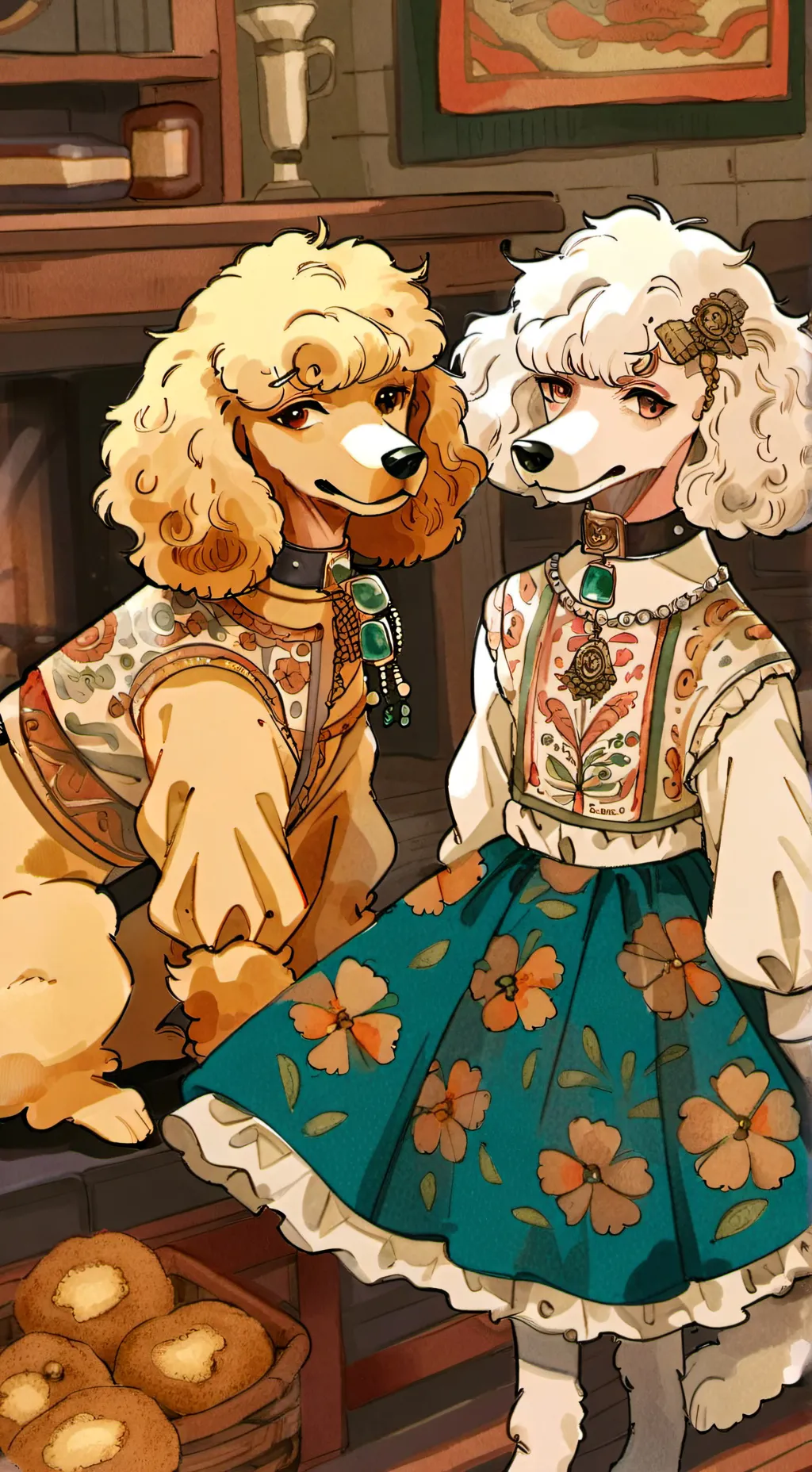 ai character: Poodle gang background