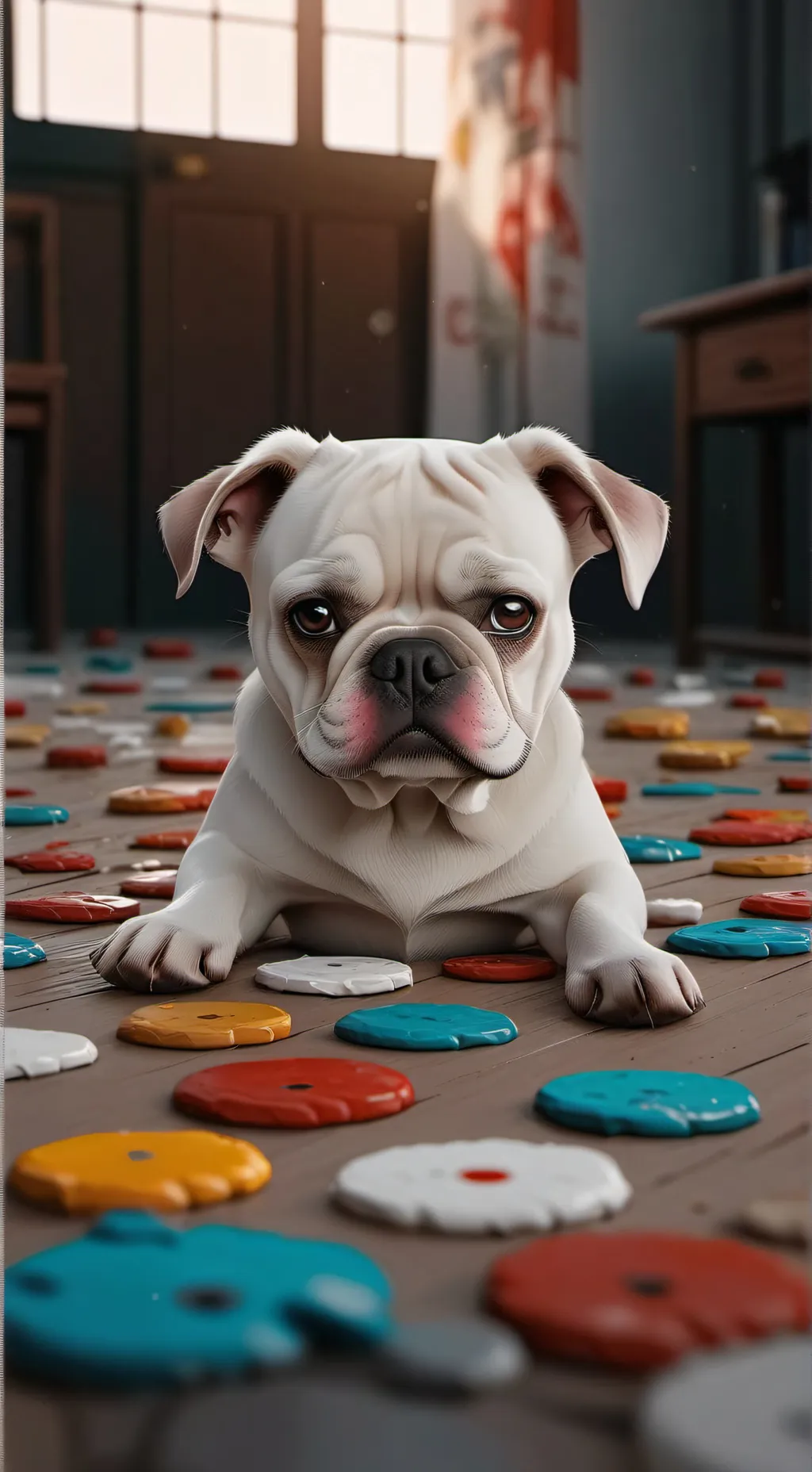 ai character: HH war. background