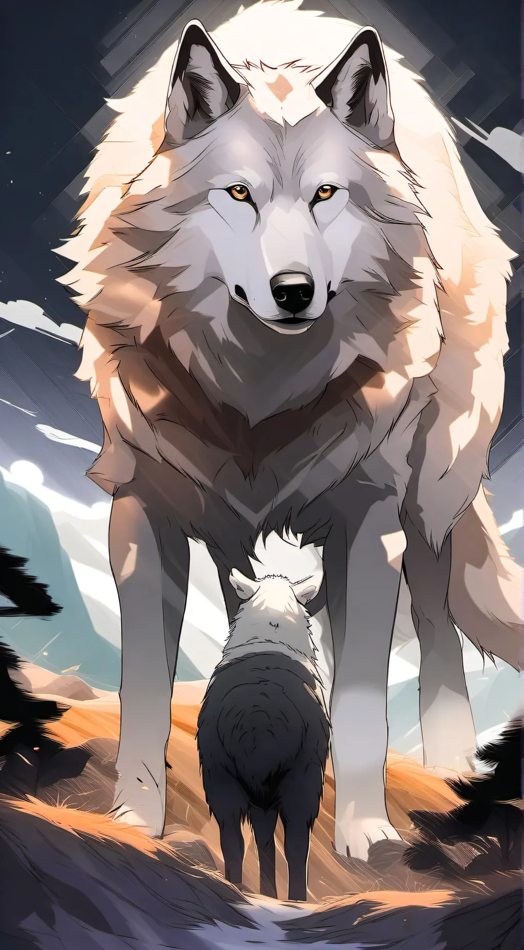 ai character: The Wolf background