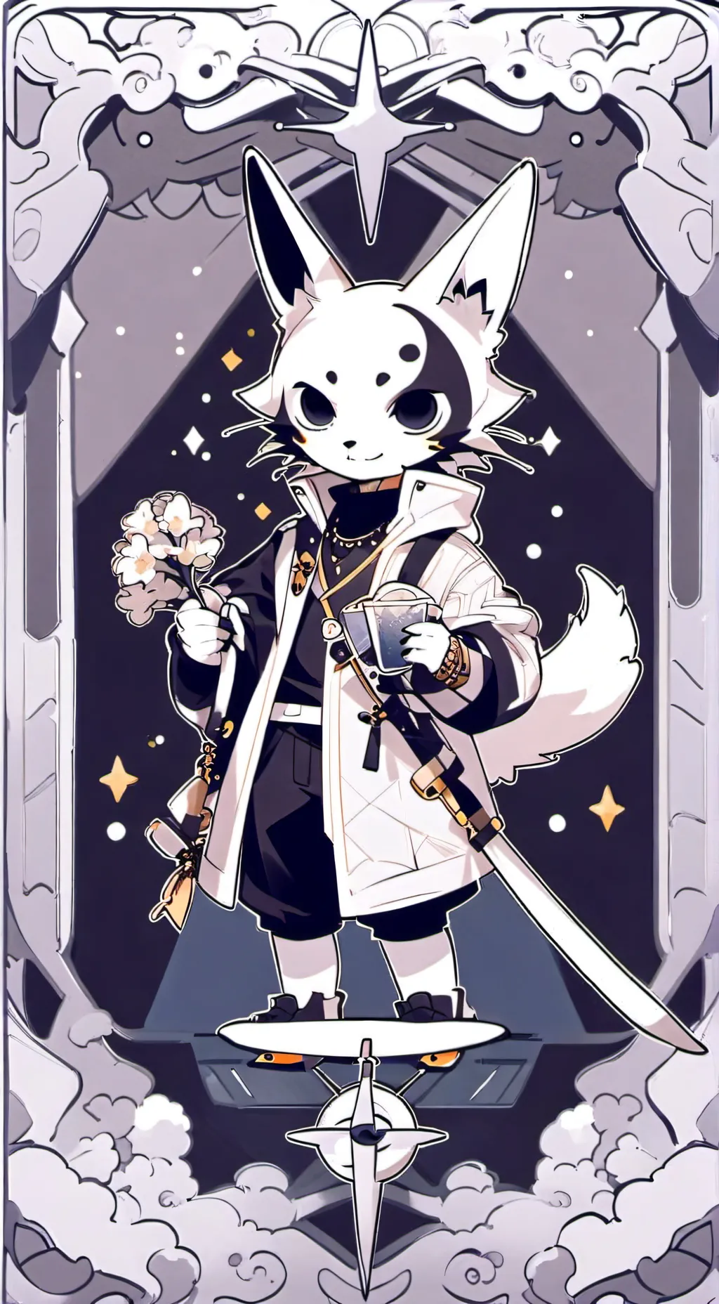 ai character: Puro background