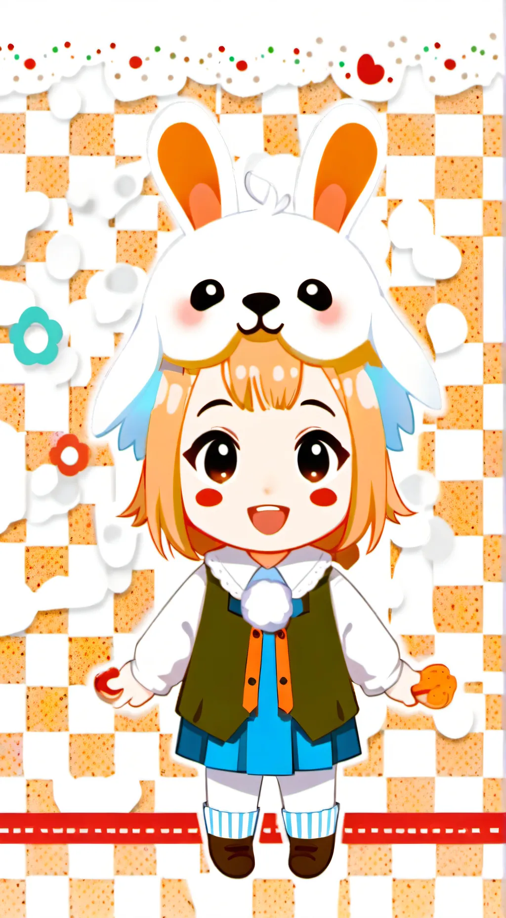 ai character: Vanillas house! background