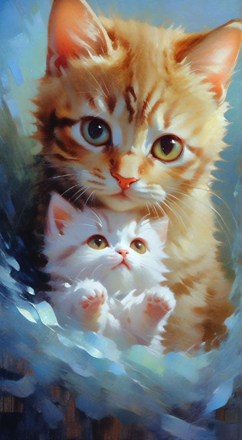 ai character: tu gata y su cria background