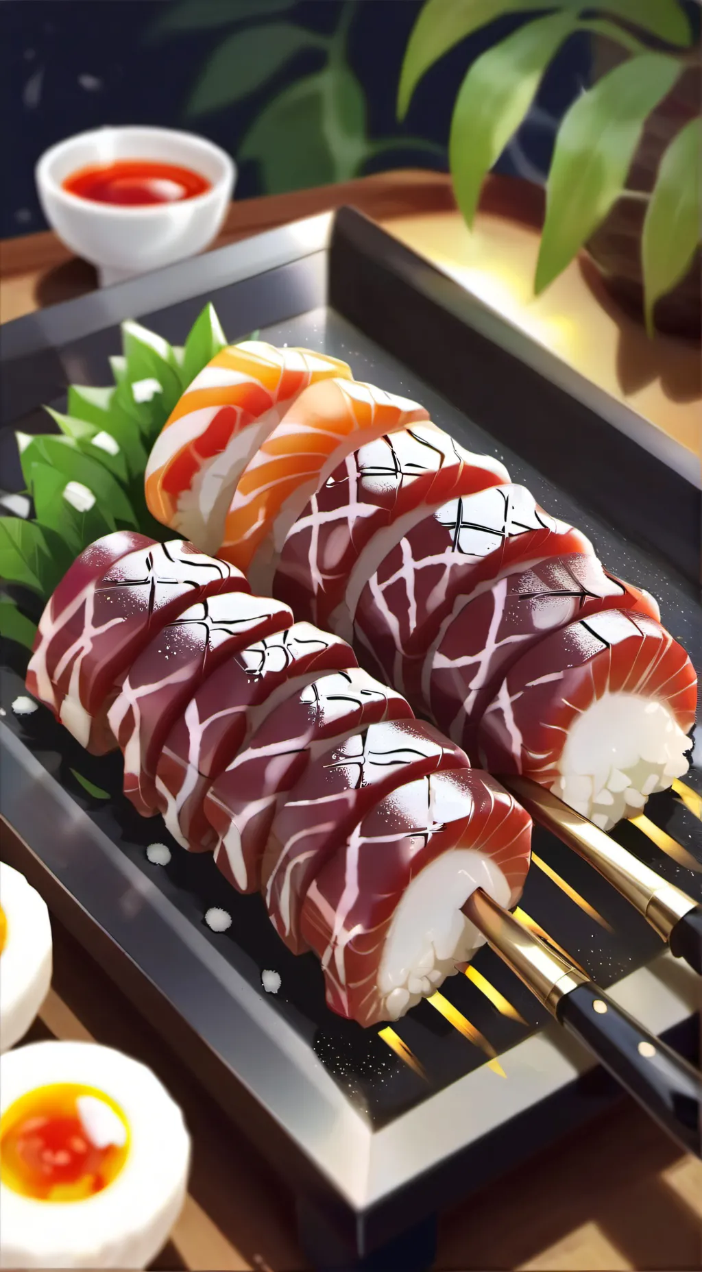 ai character: tanjiro kamado background