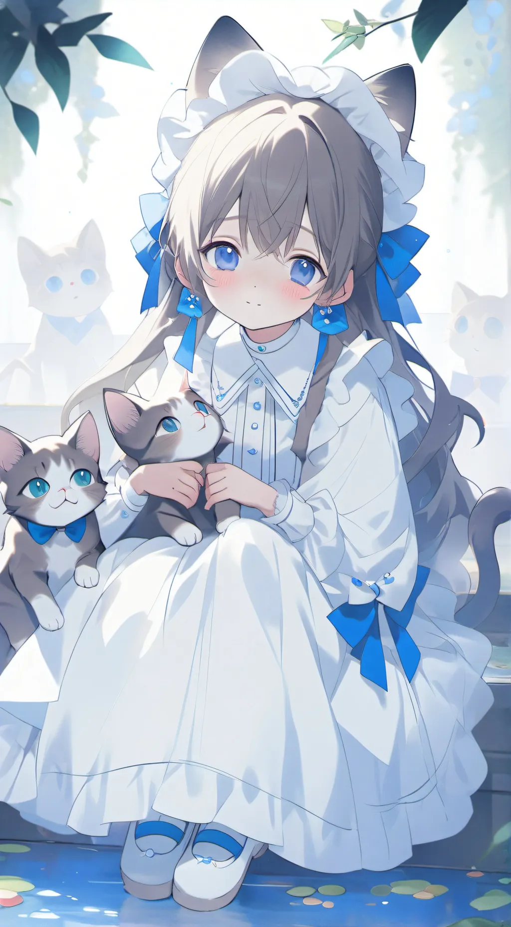 ai character: Cat girl in circus background