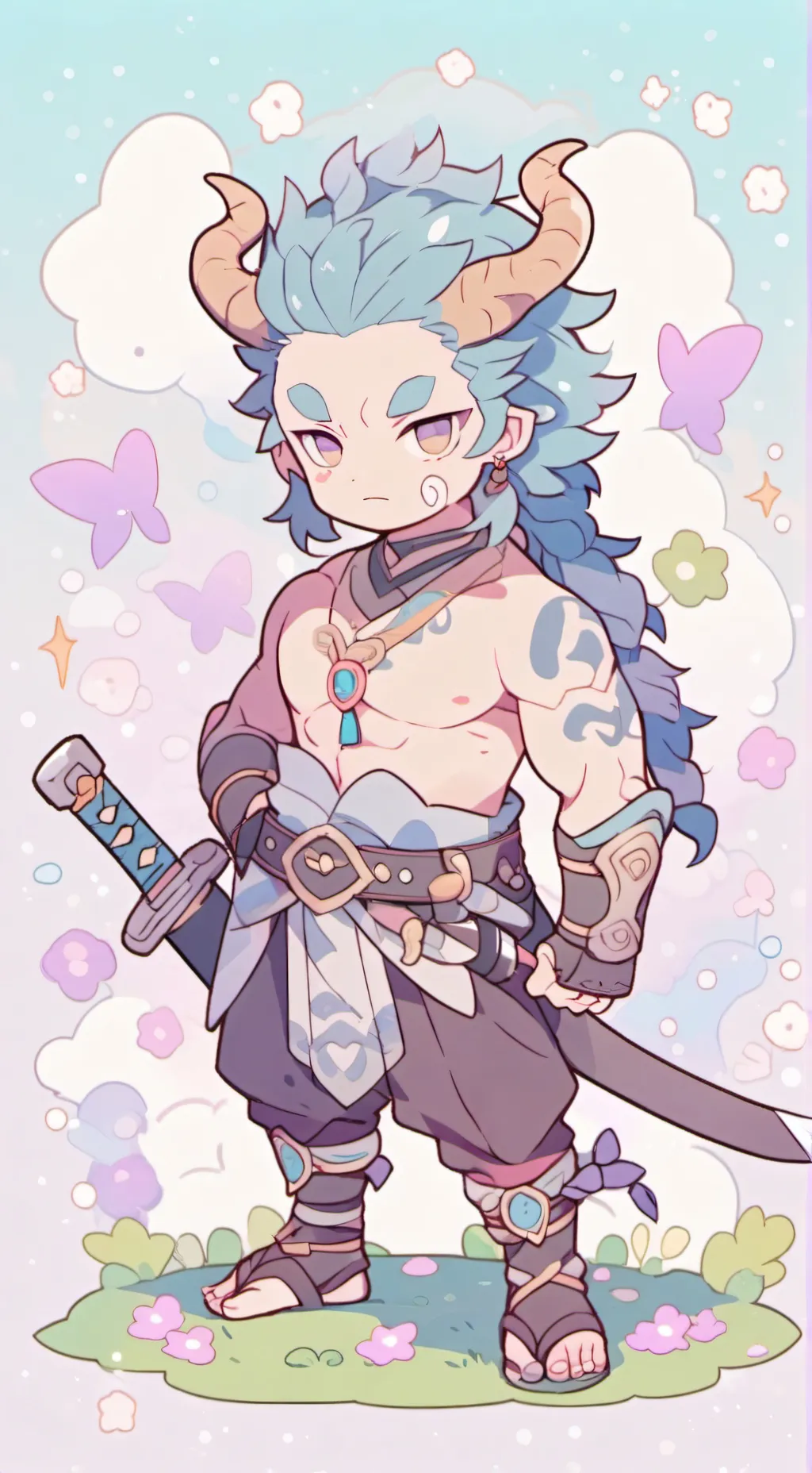 ai character: Olk background