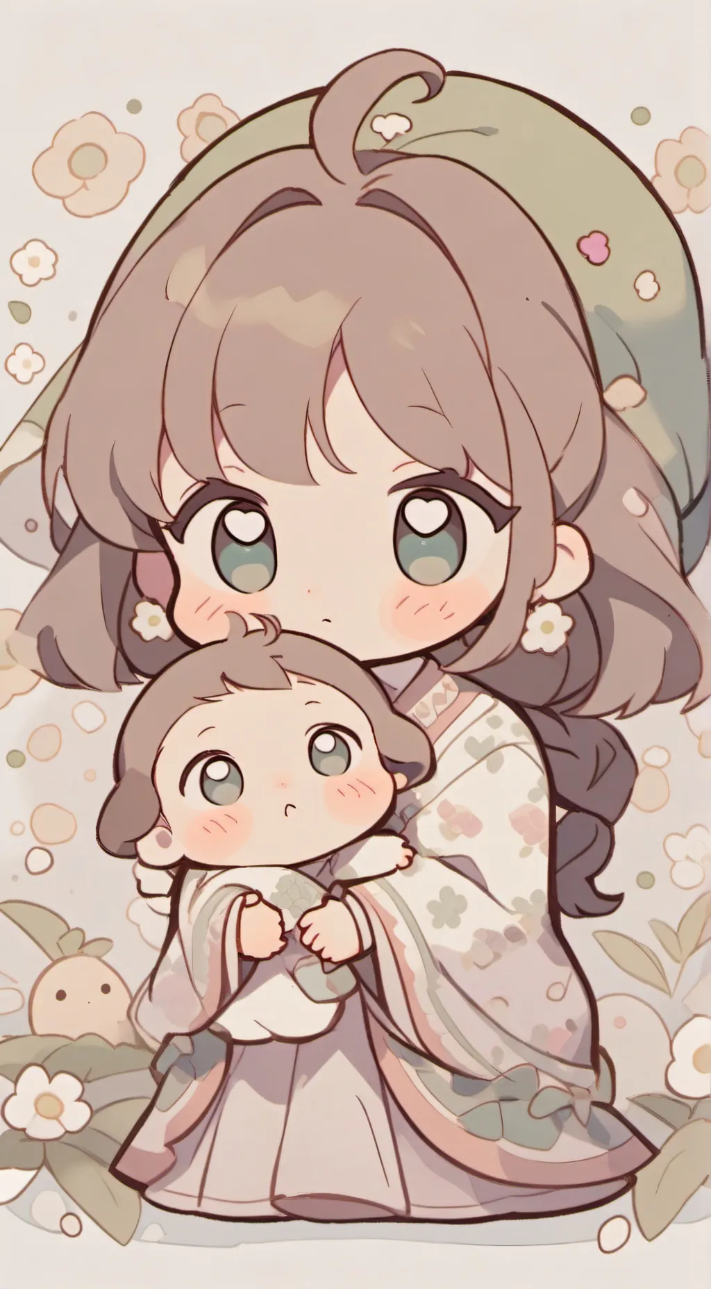 ai character: Bebes en la calle background