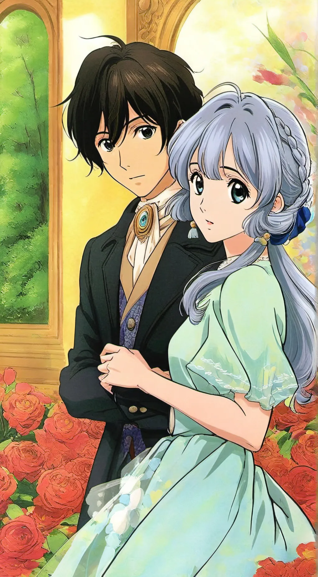 ai character: Oh good background