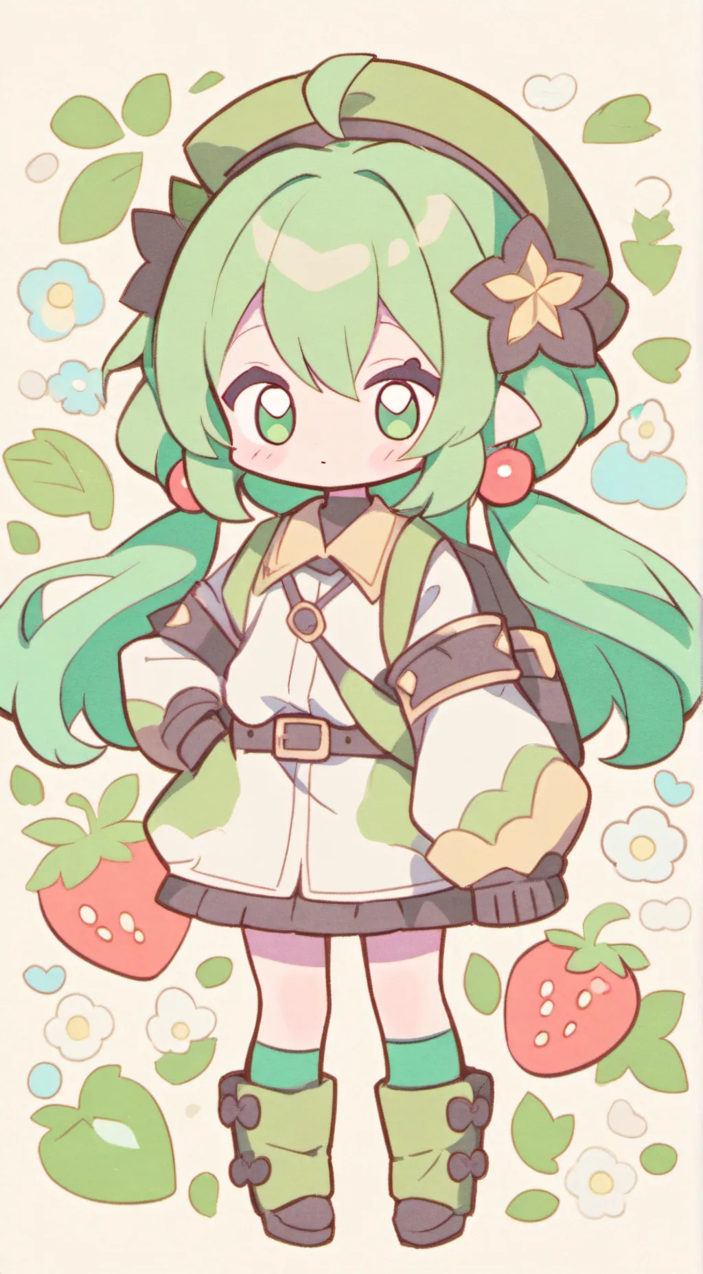 ai character: Mha Deku  background