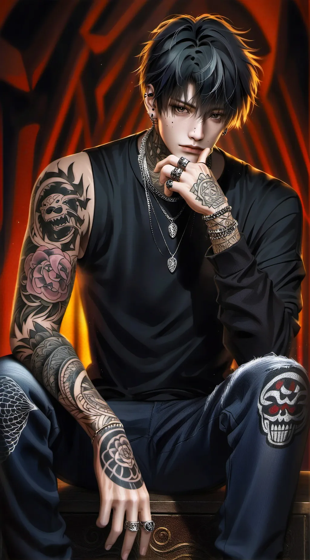 ai character: Xavier  background