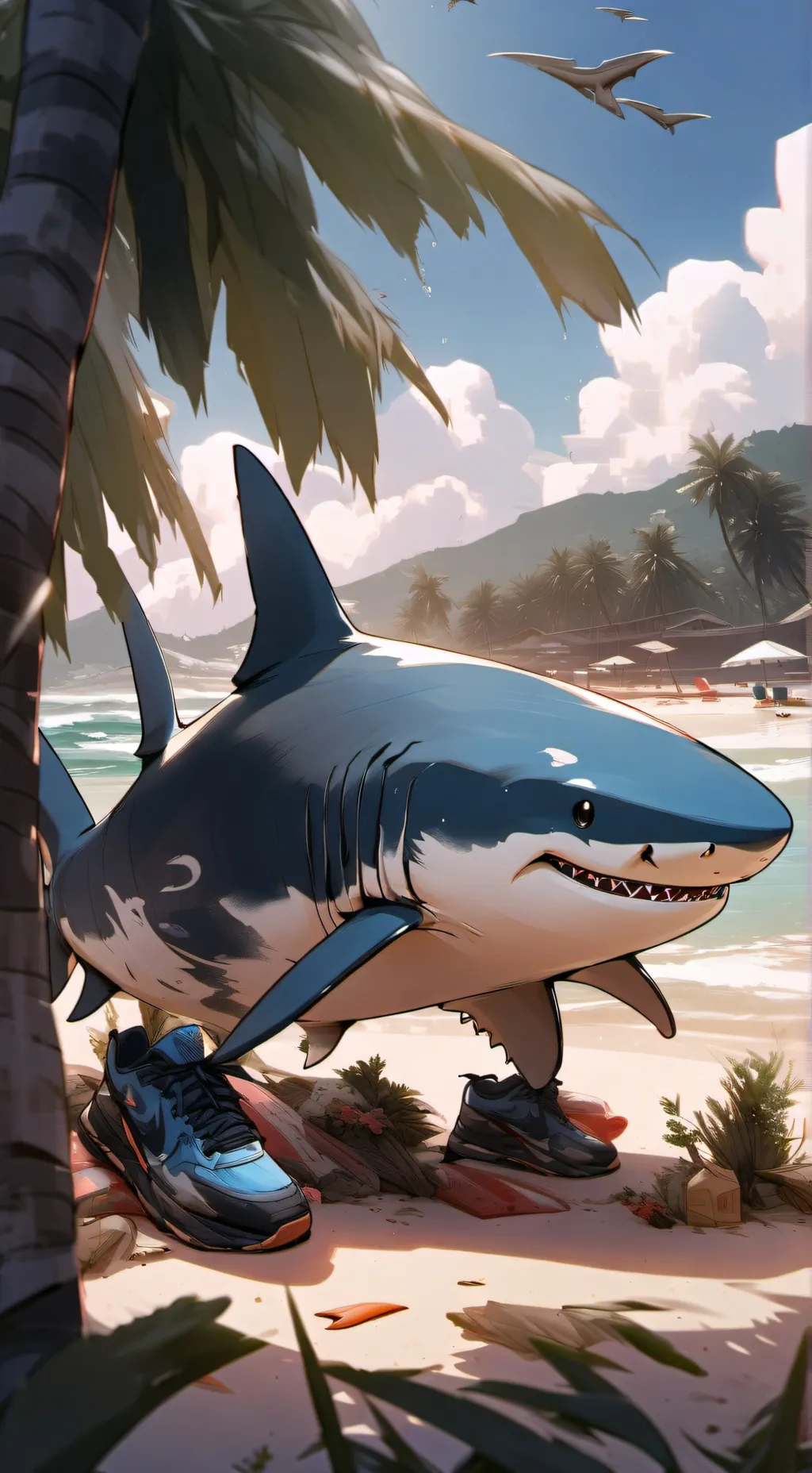 ai character: Tralolelo tralalal background