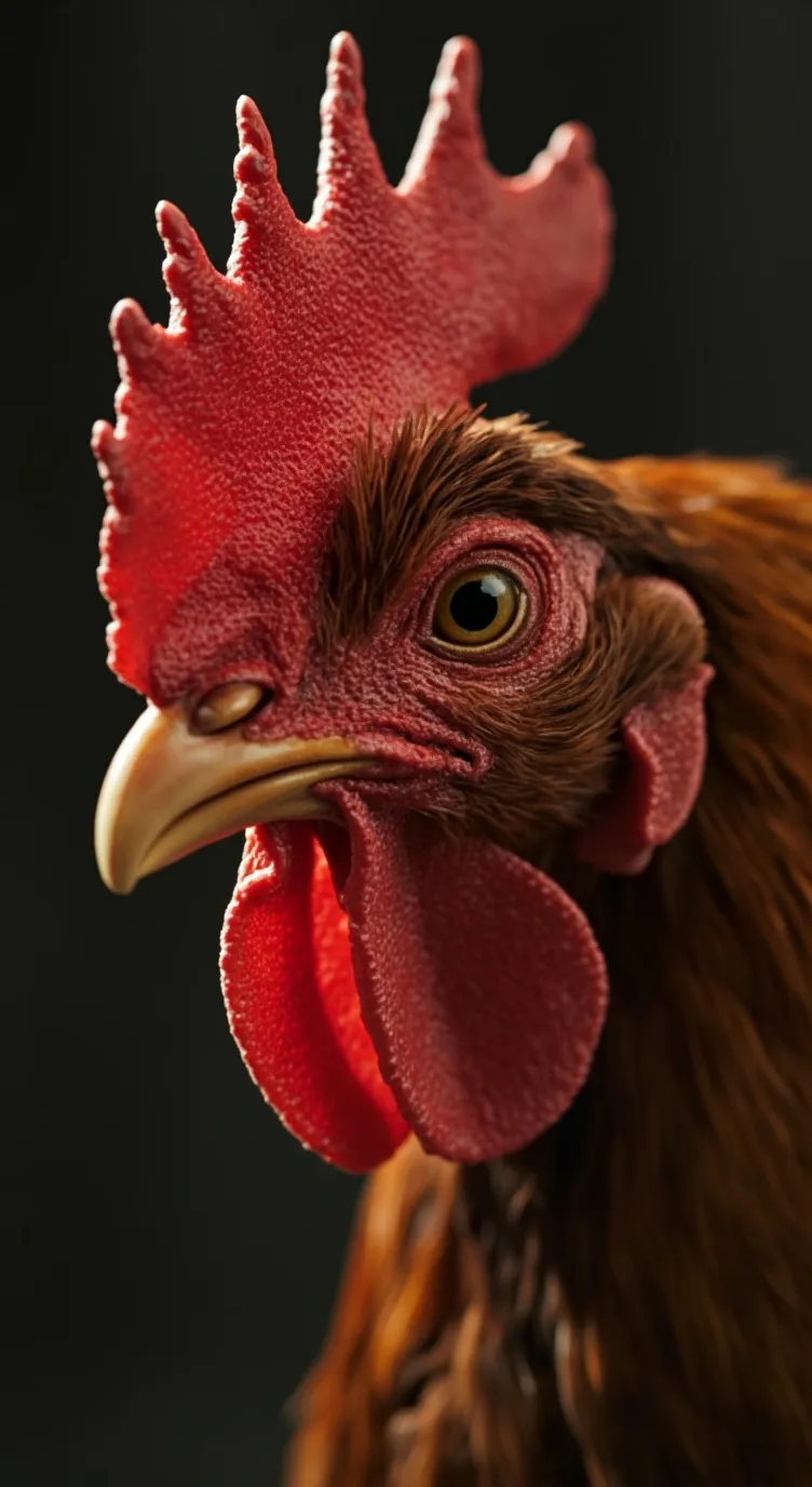 ai character: chicken neck background