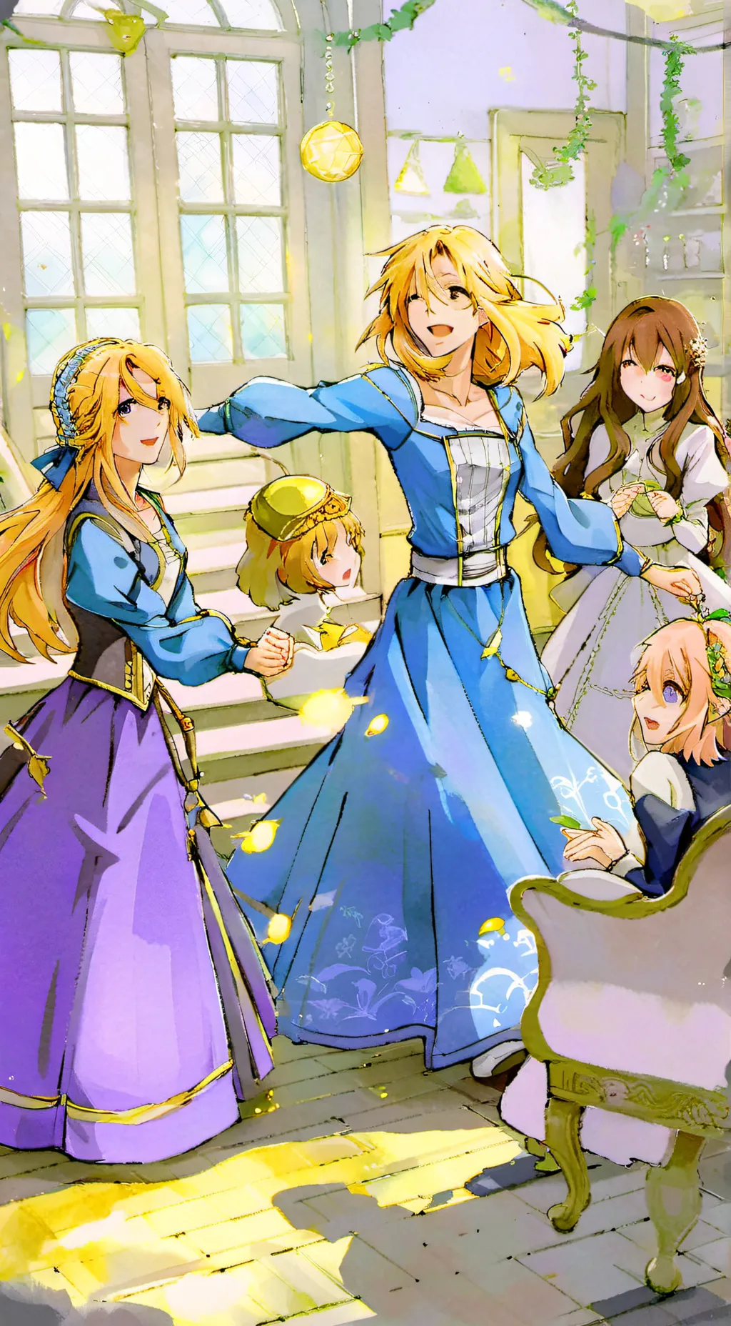 ai character: Sisters besties background