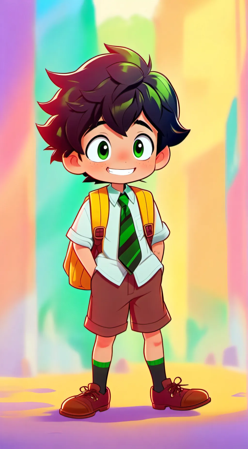 ai character: Mha- Bakudeku background