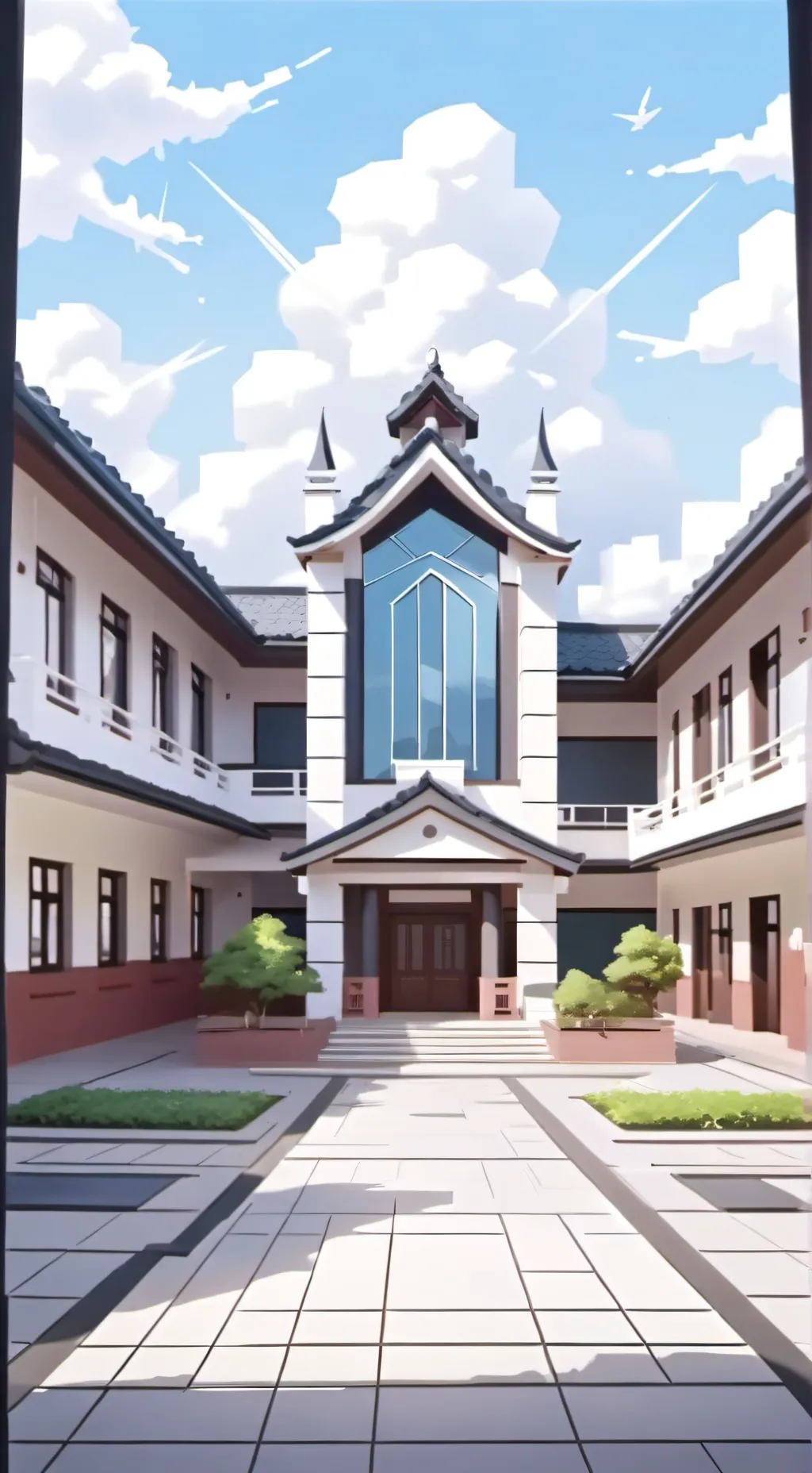 ai character: Baldi X chaoschool background