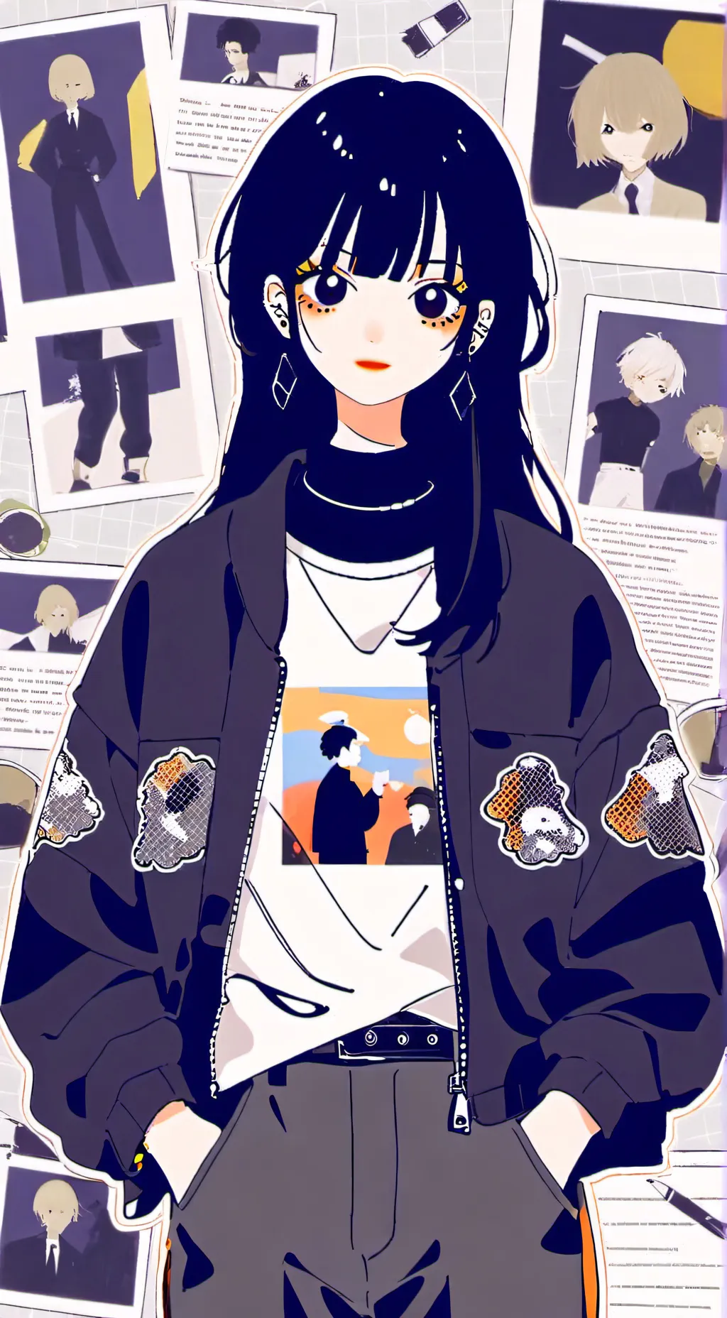 ai character: ★MHA hate u :(★ background