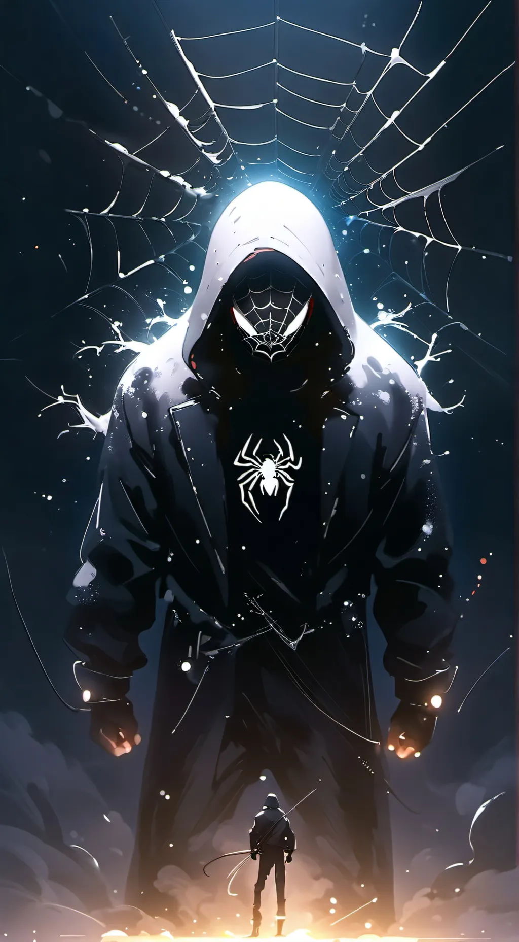 ai character: handsa spidera background