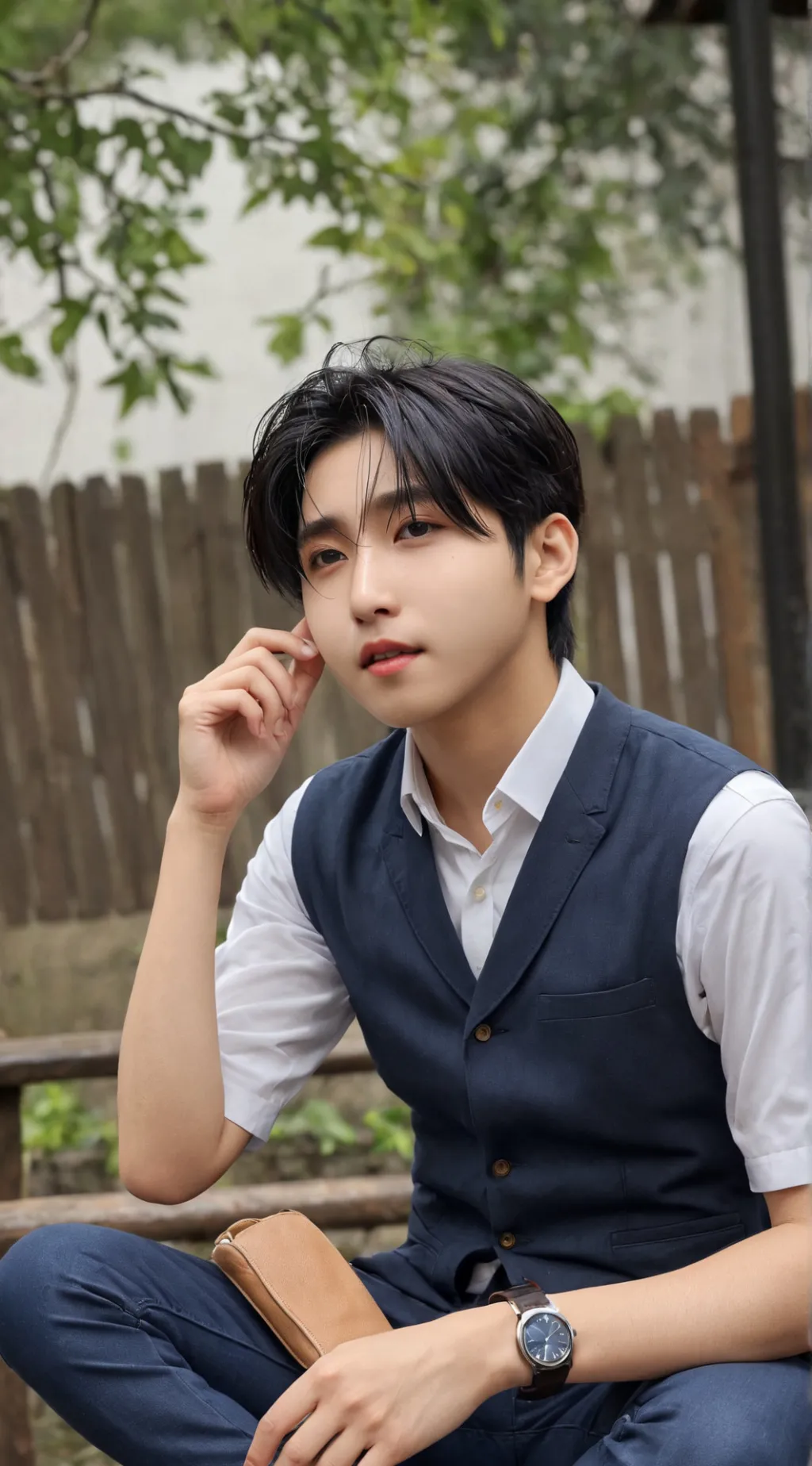 ai character: Han Jinsung  background