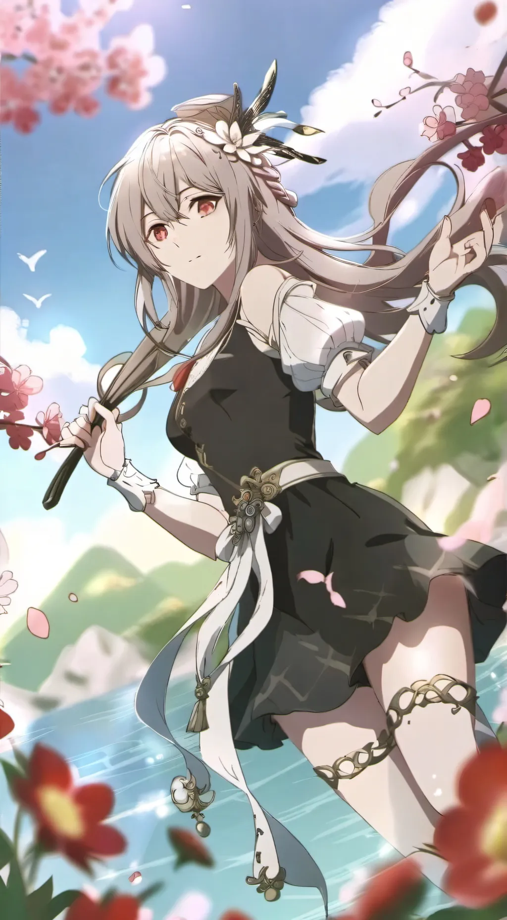 ai character: The trioo! 💗🦋😈💕 background