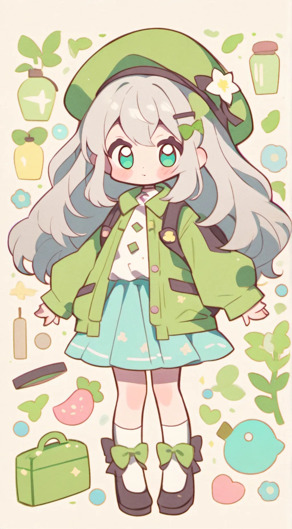 ai character: lilac  background