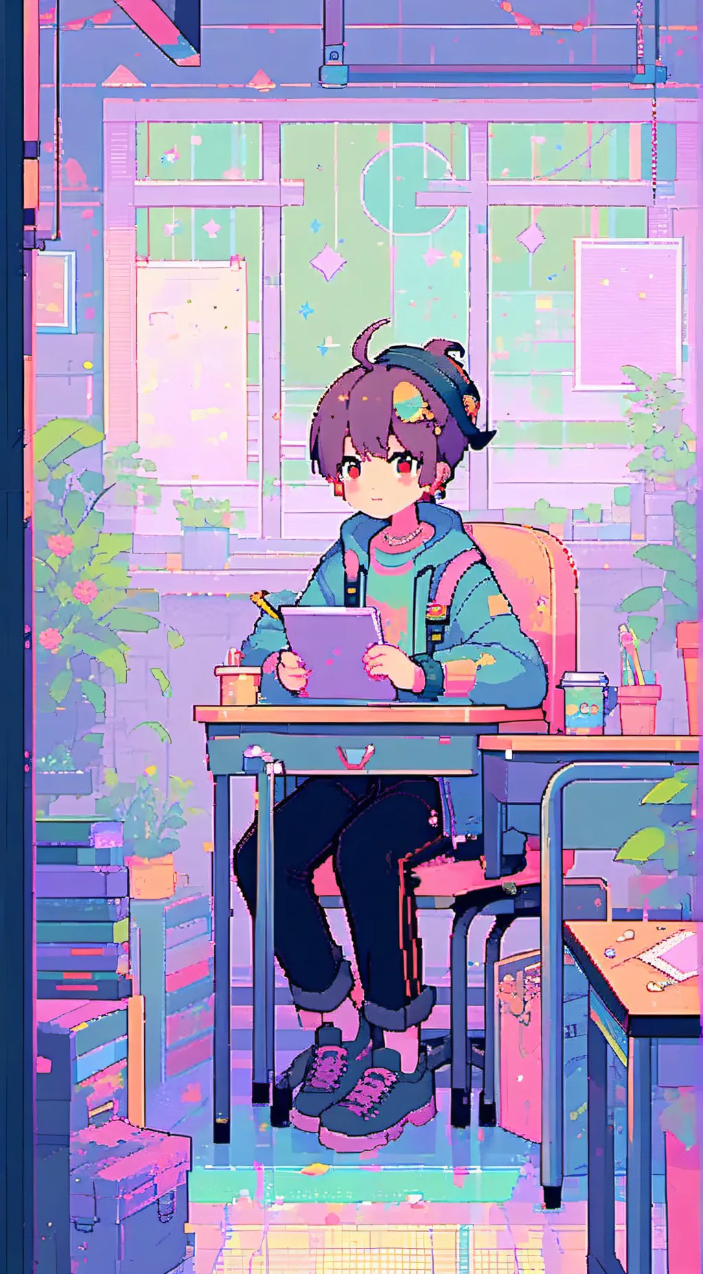 ai character: Mha background