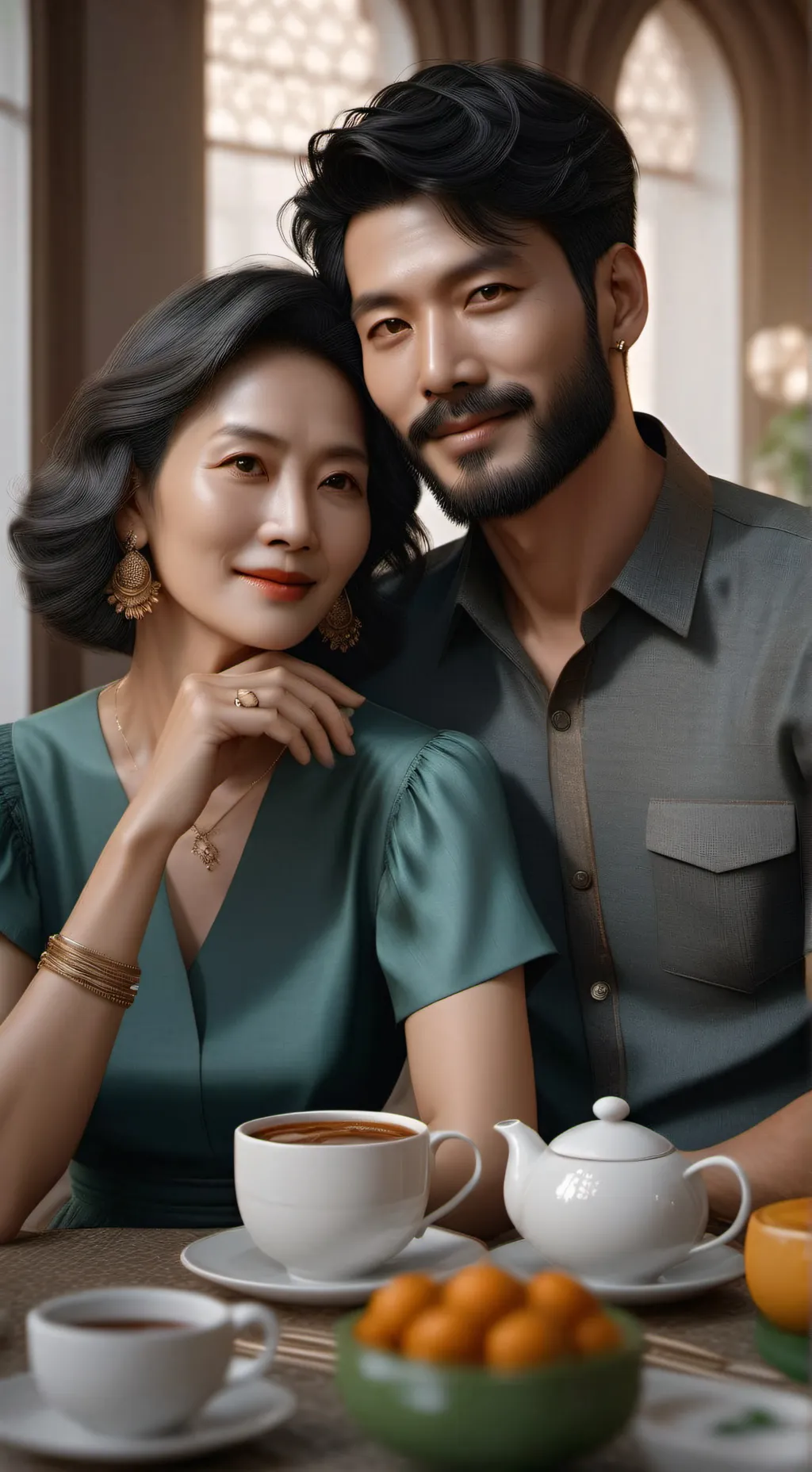 ai character: Mom and dad background