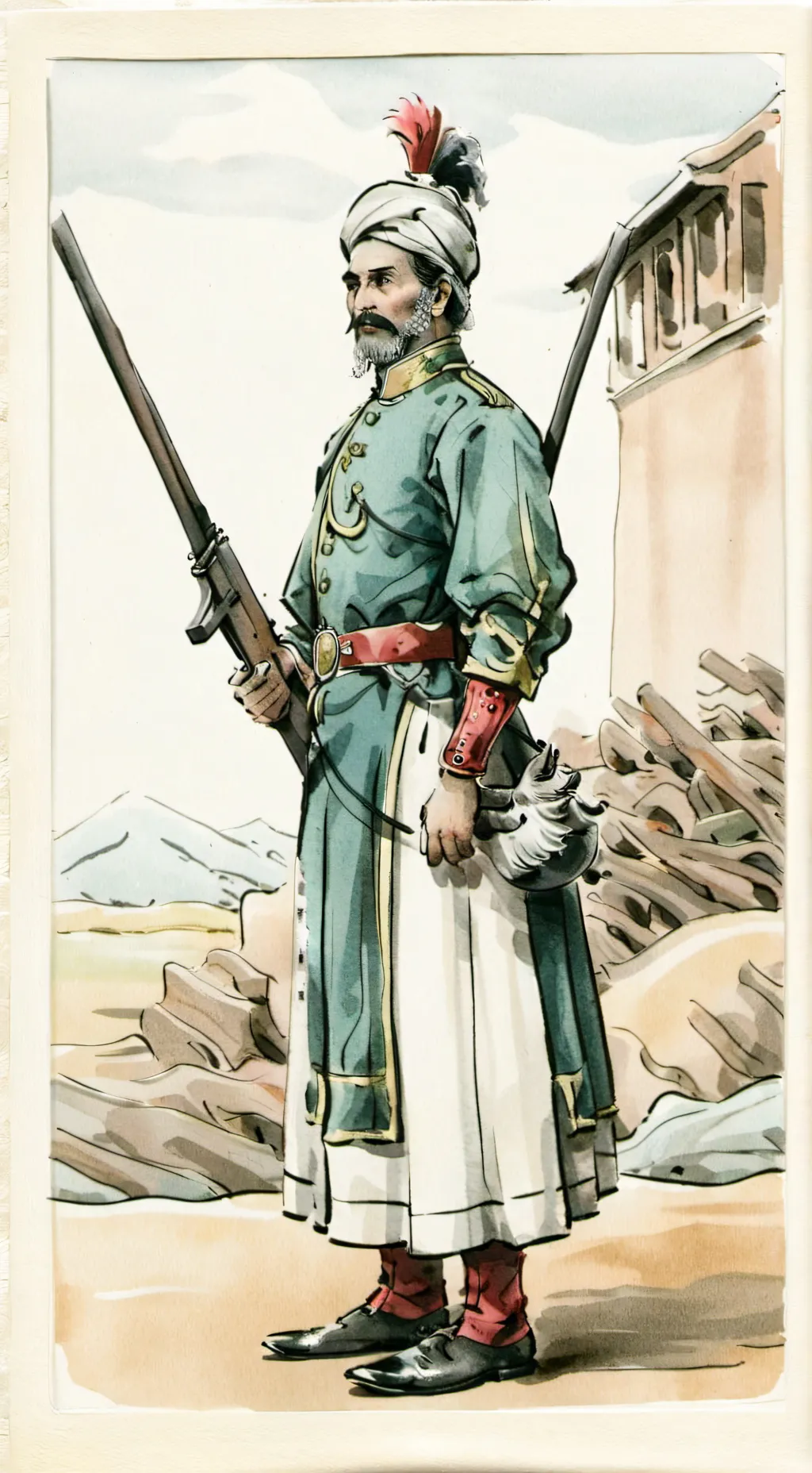 ai character: guerra mundial  background