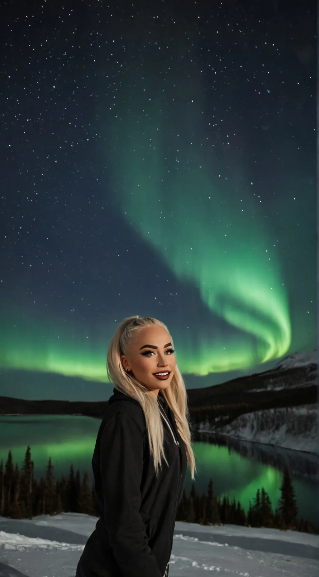 ai character: Aurora background