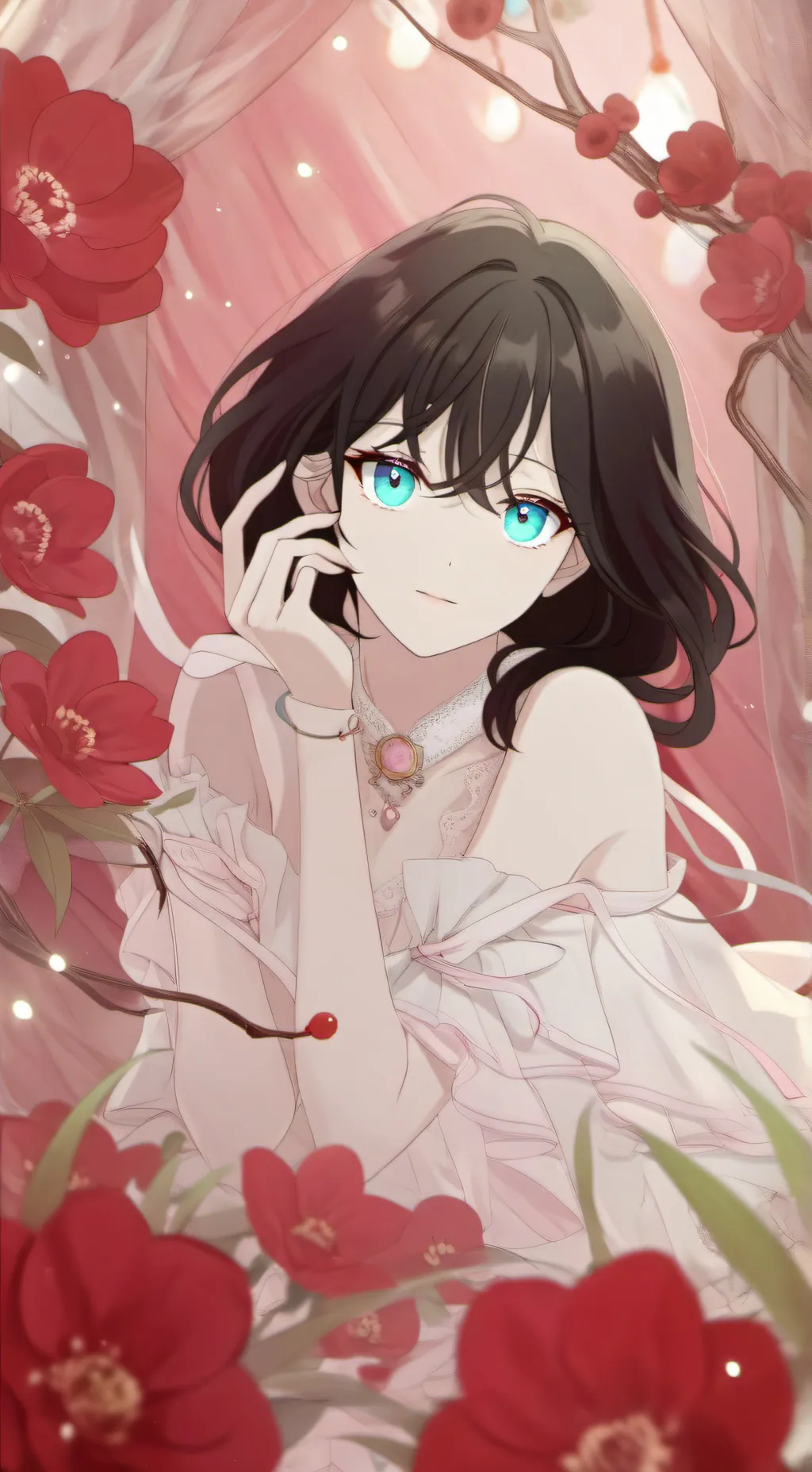 ai character: Rose background