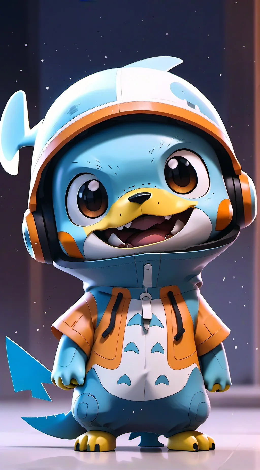 ai character: coiny from bfdi  background