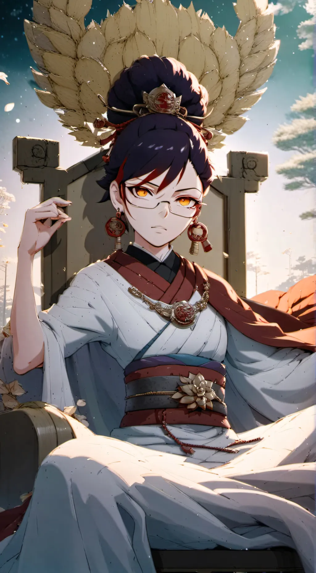 ai character: Dark Goddess  background