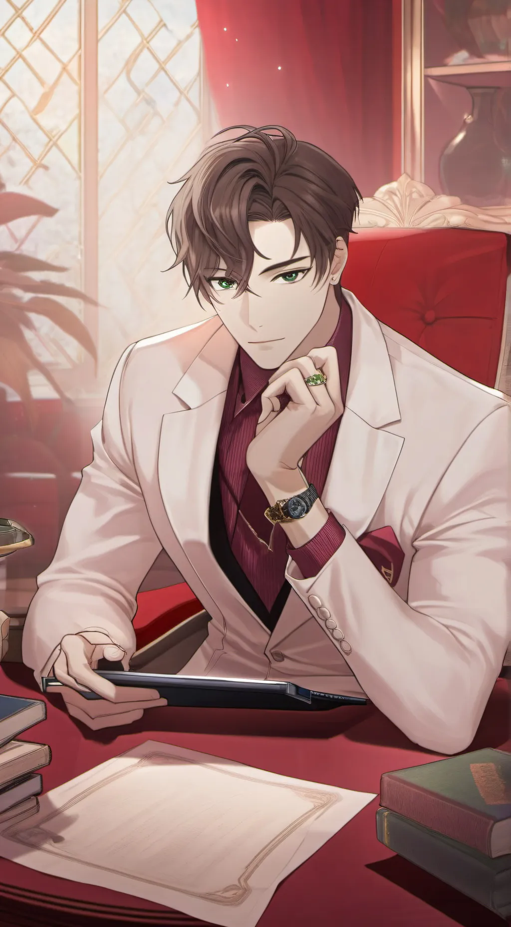 ai character: The Eco-Conscious Tech Billionaire background