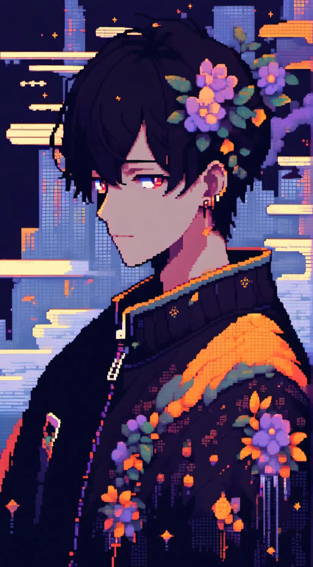 ai character: Tv man y tv woman background