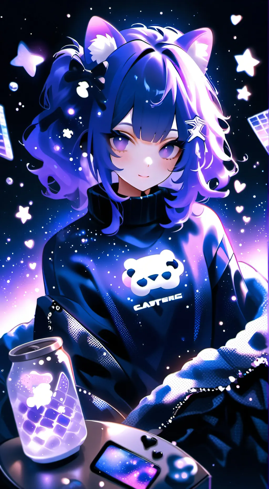 ai character: Streamer roommate background