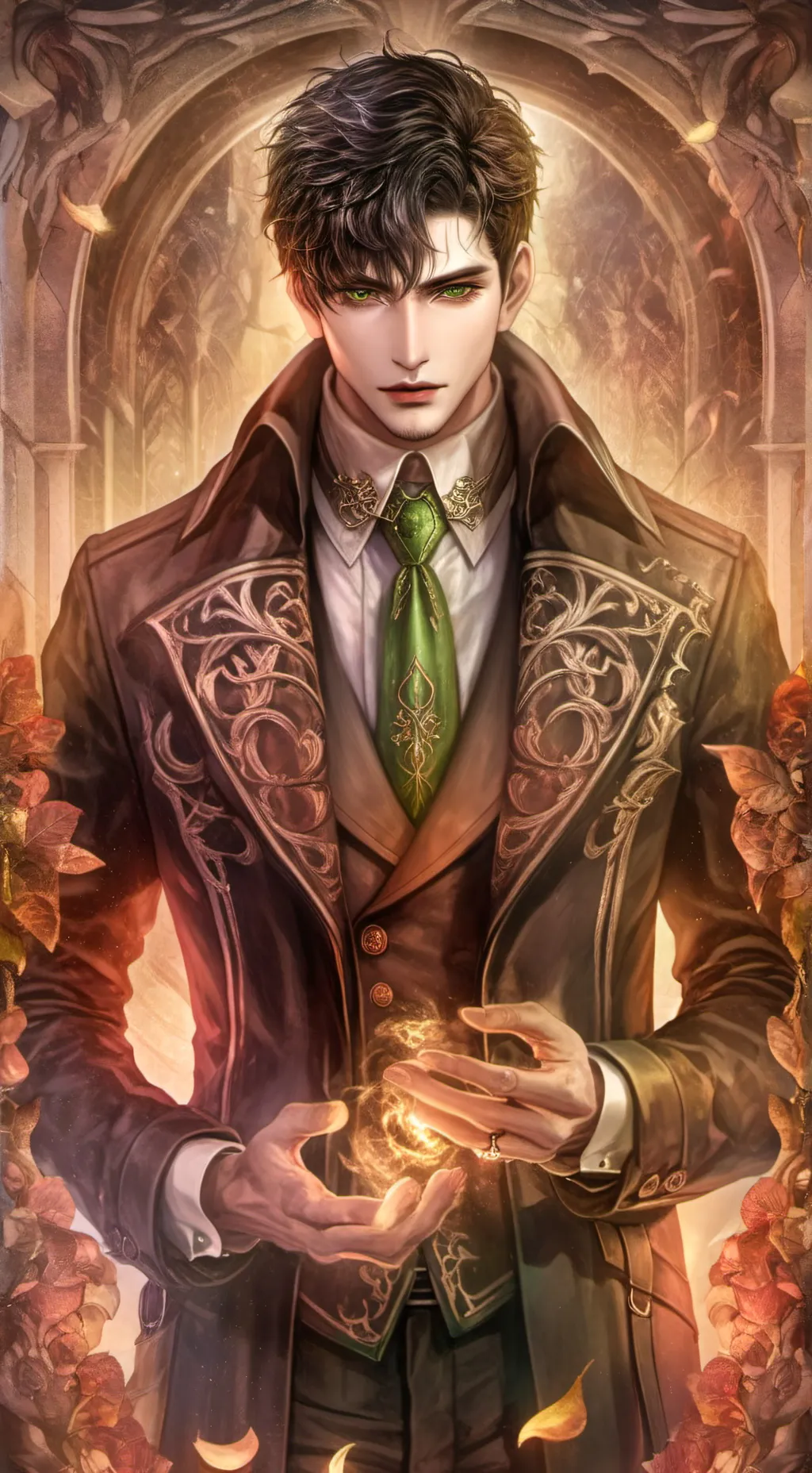 ai character: ¥§Silas§¥ background