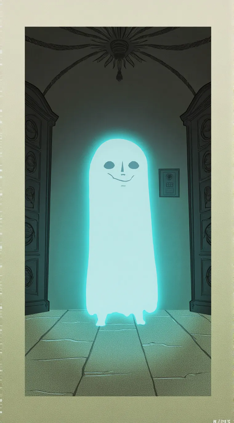 ai character: la maison hanté background