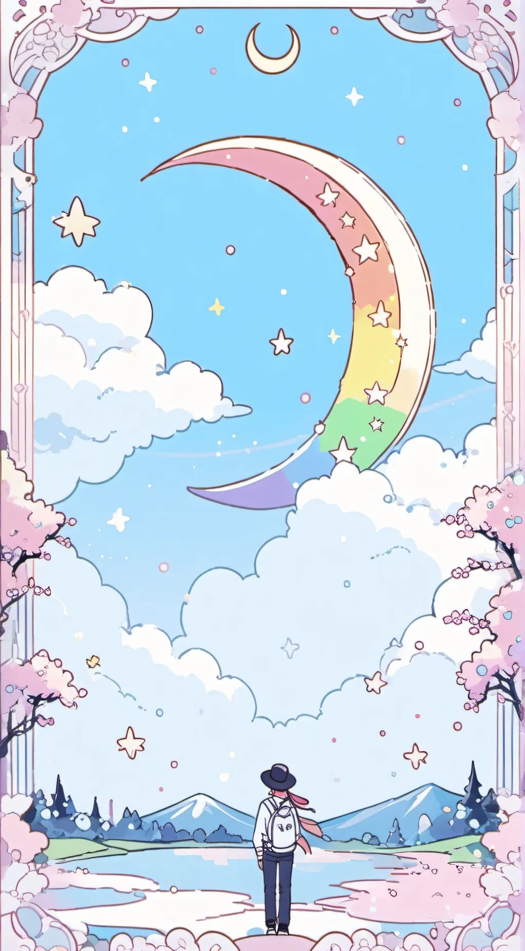 ai character: moonflower  background