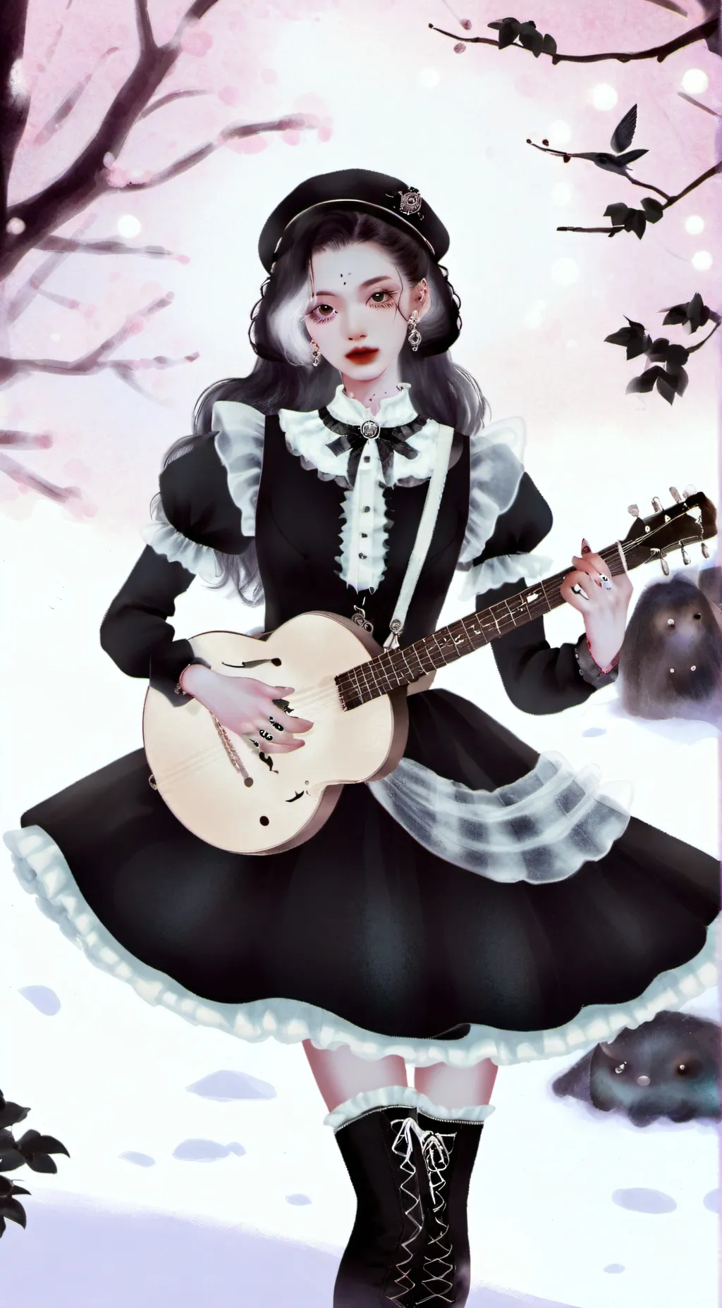 ai character: Maria vampira  background