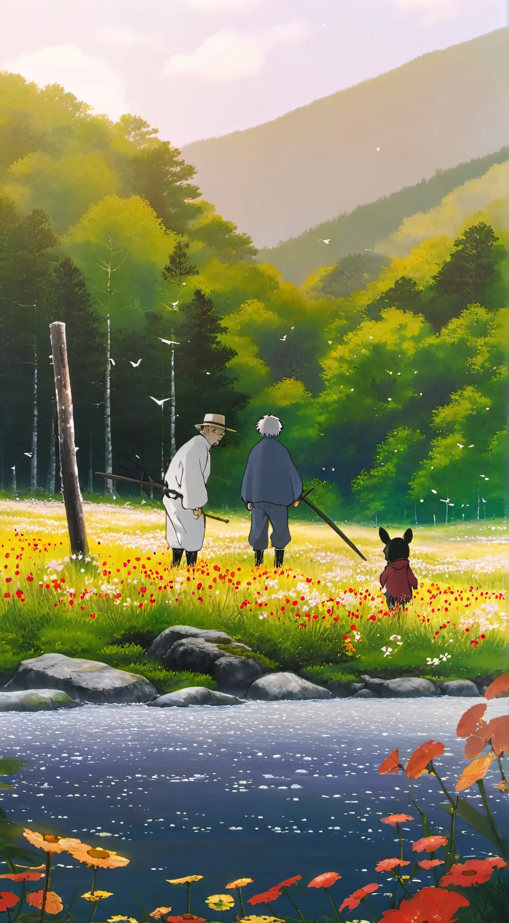 ai character: bird background