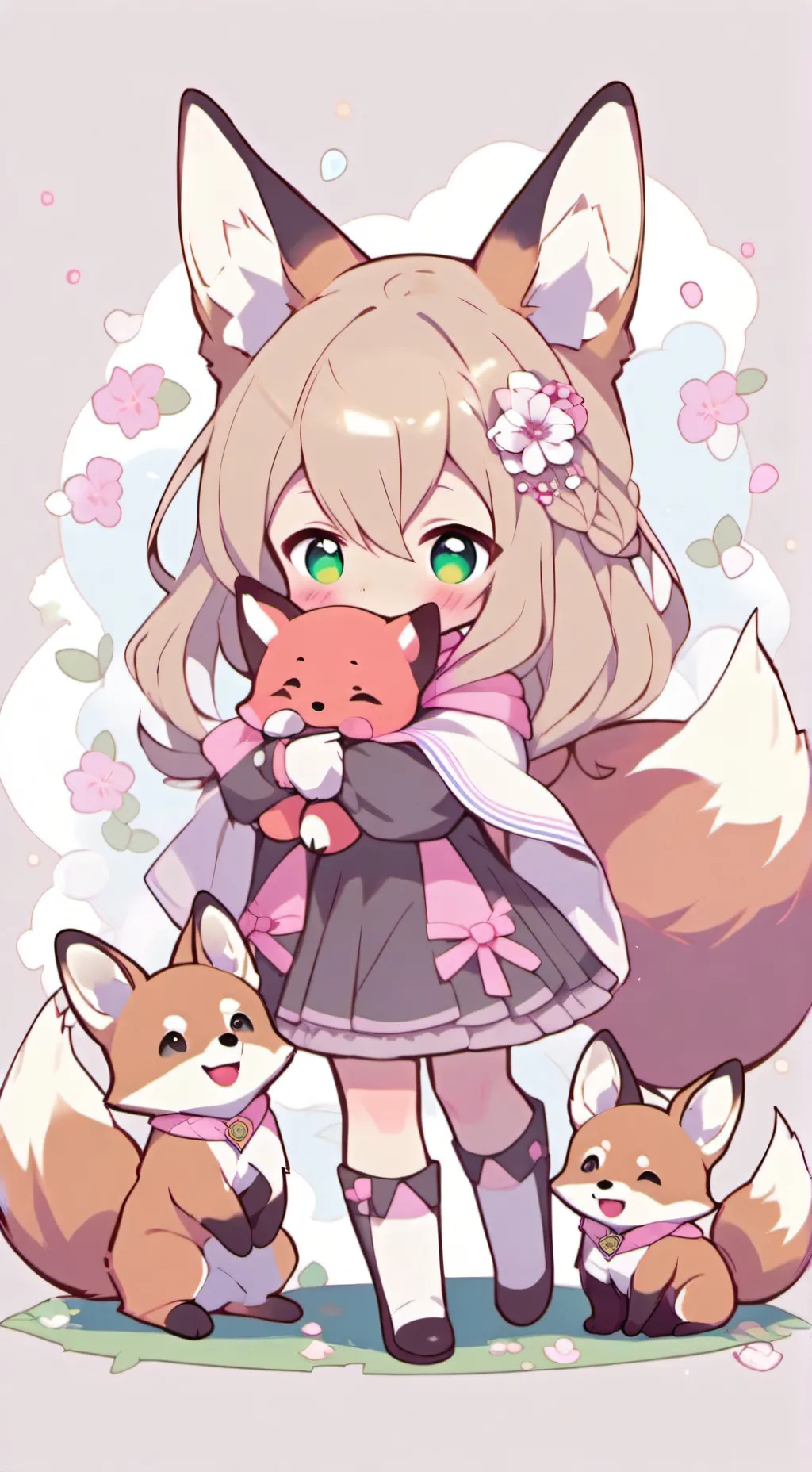 ai character: foxy background