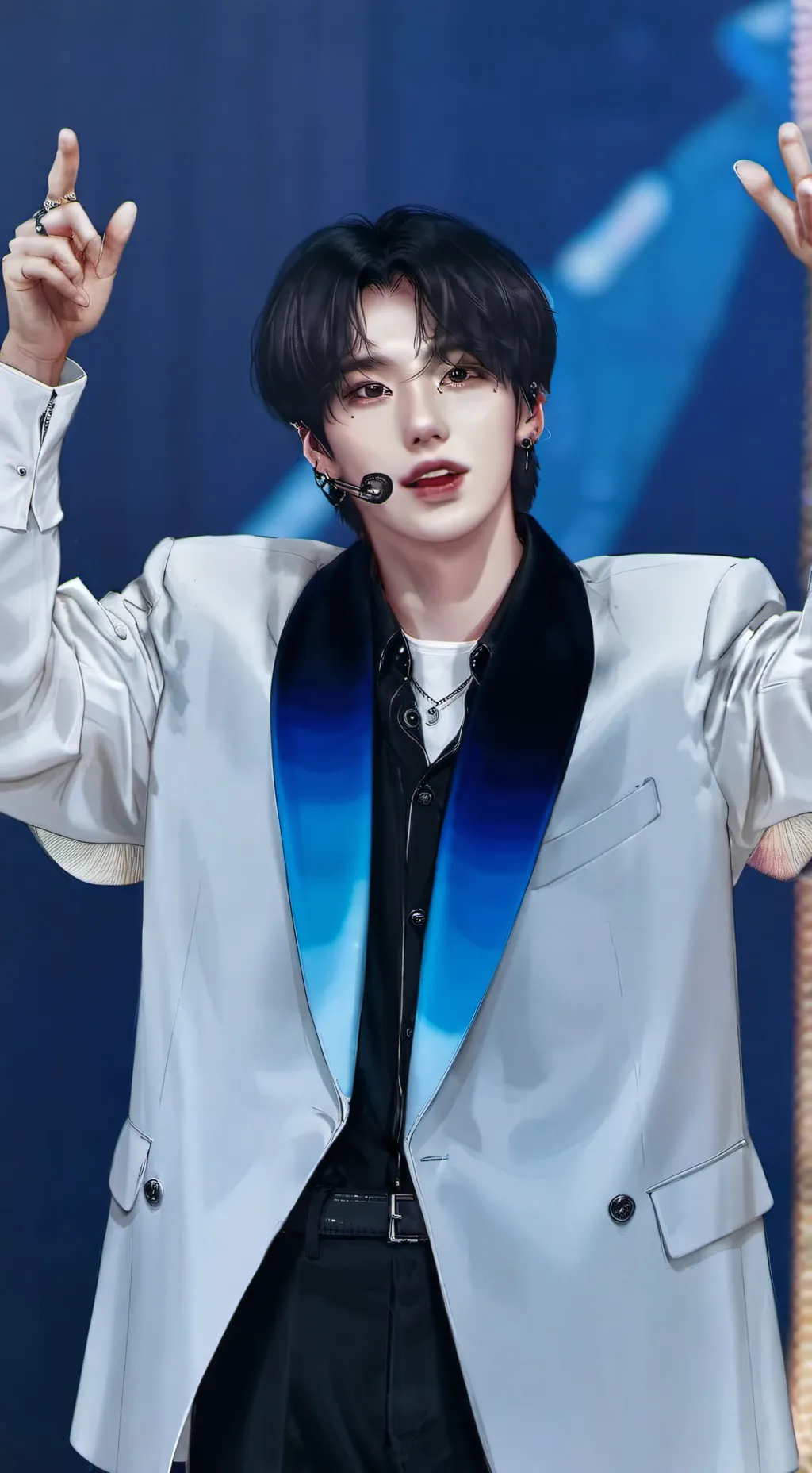 ai character: hyunjin  background