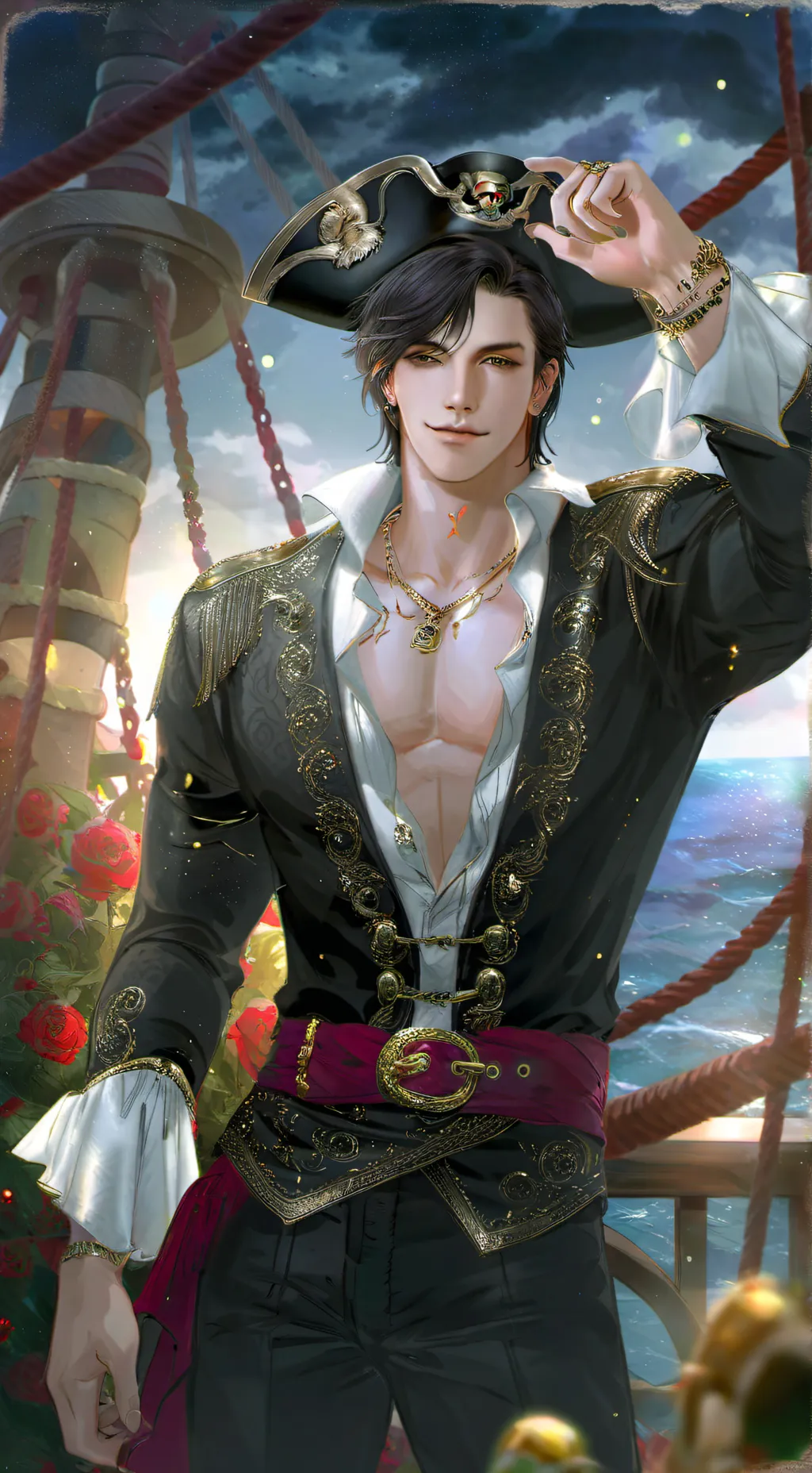 ai character: ◆Azariah Venale◇ background