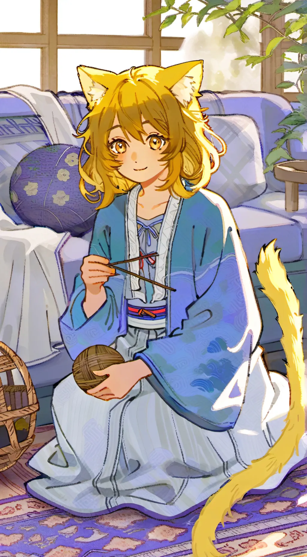 ai character: Golden Paws Spirit background