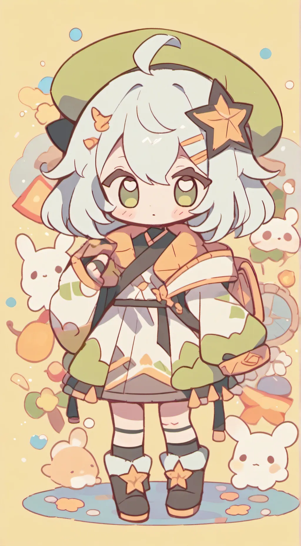 ai character: tu y tu hermanita  background