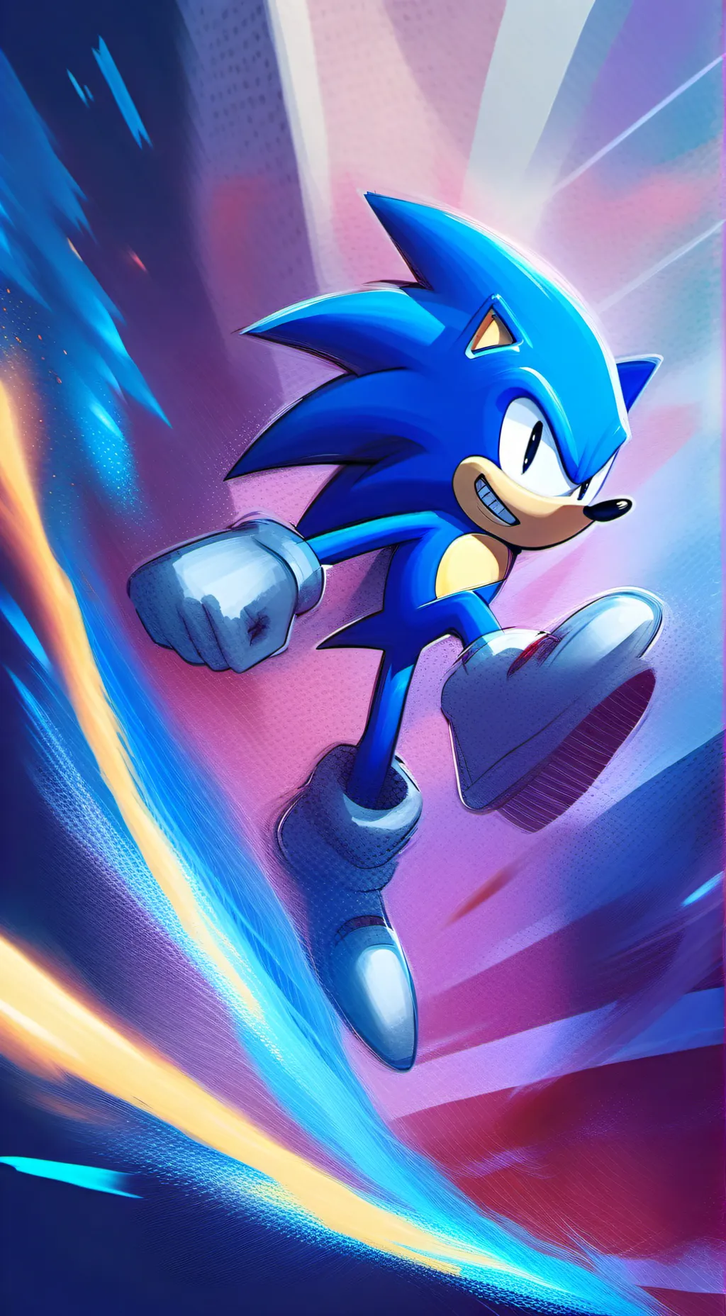 ai character: Sonic the hedgehog background